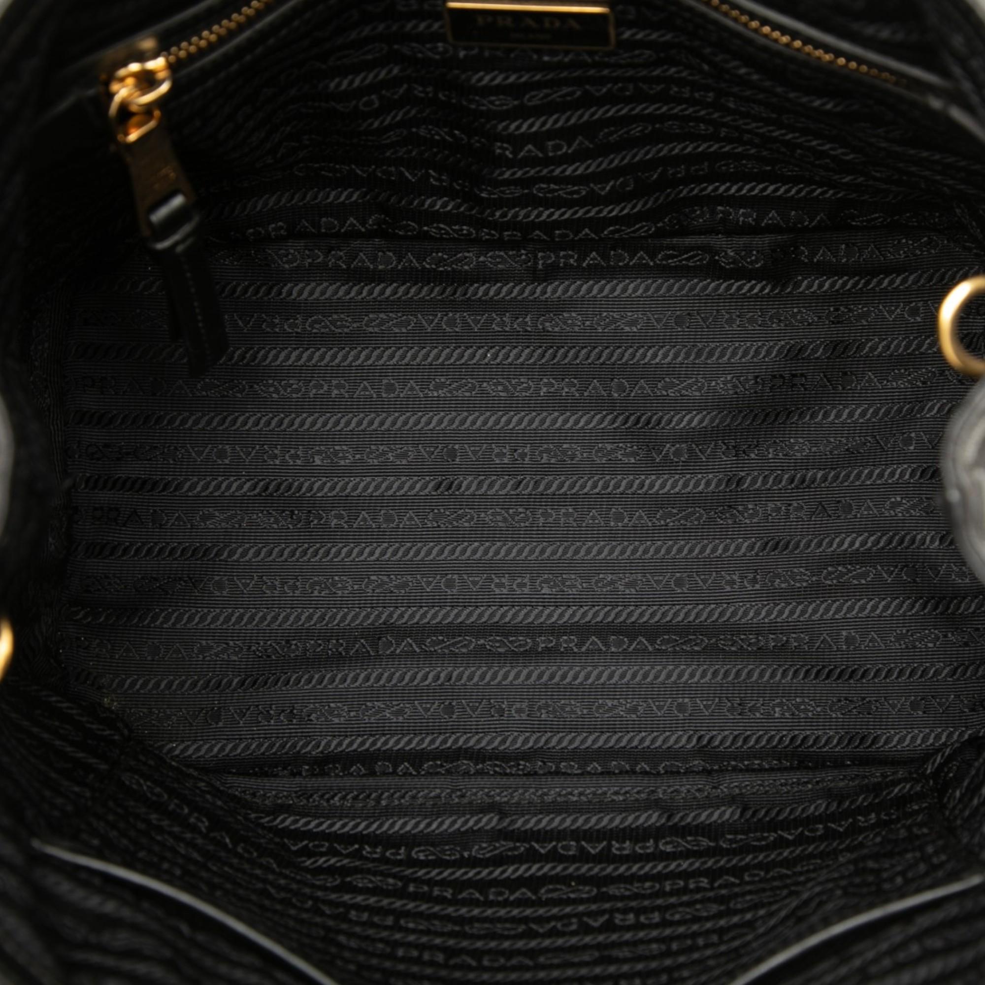 Prada Canvas Canapa Logo Satchel
