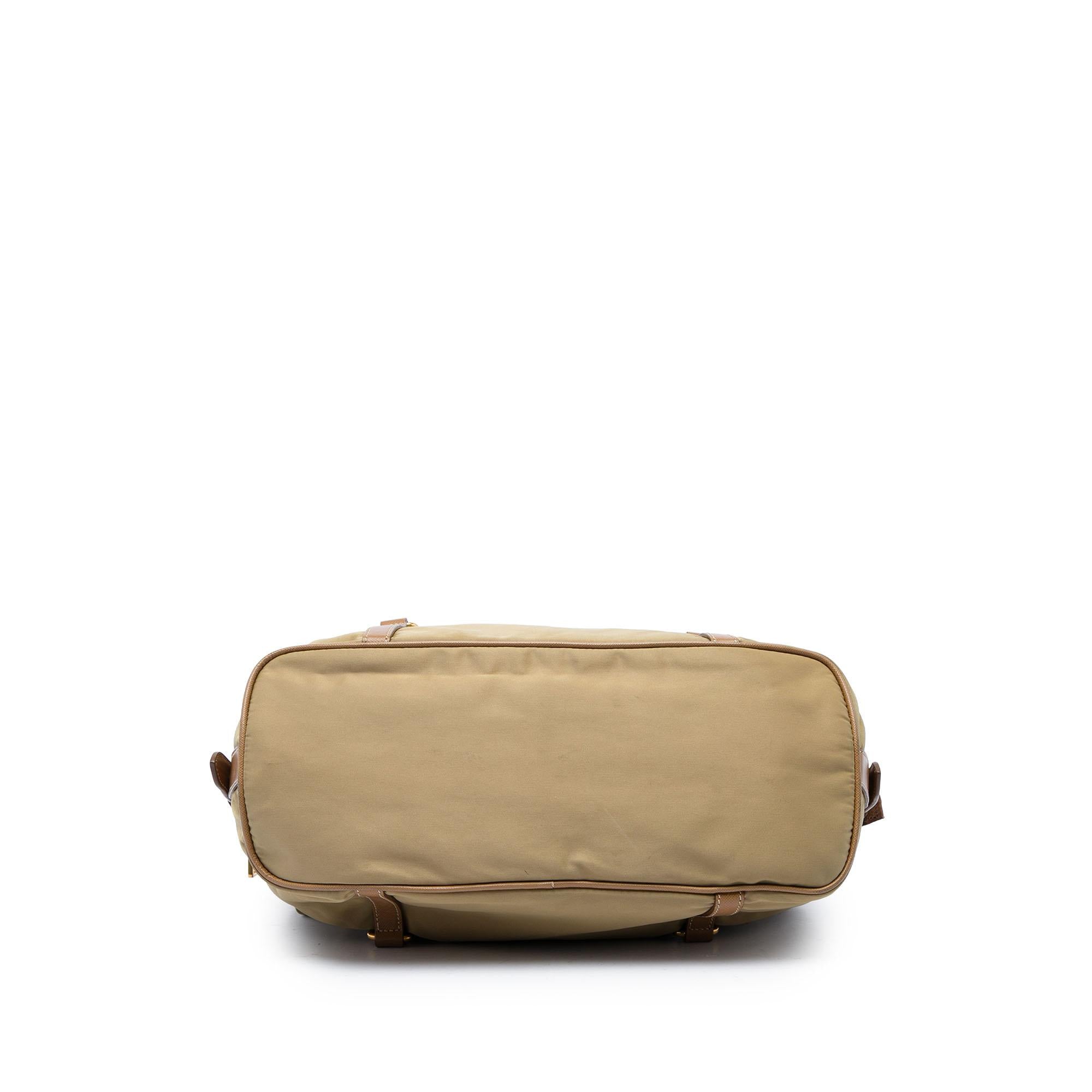Prada Canvas Canapa Logo Shoulder Bag