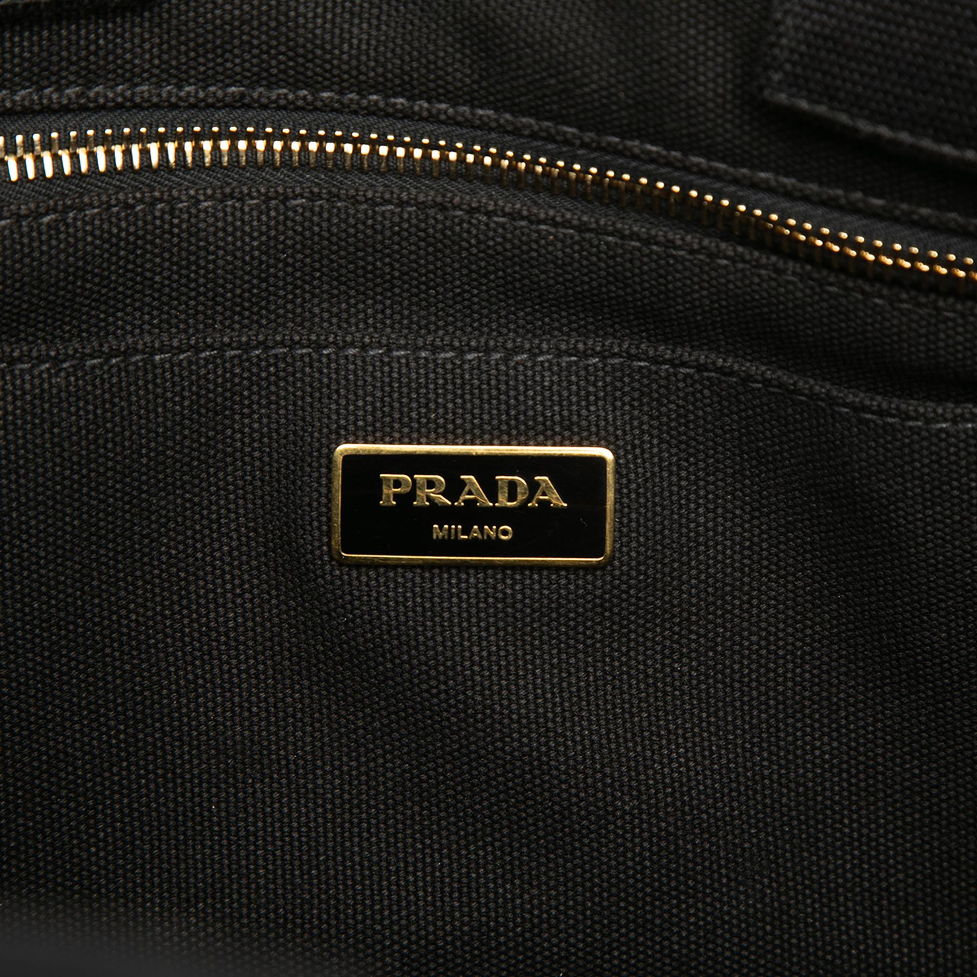 Prada Canvas Canapa Logo Tote