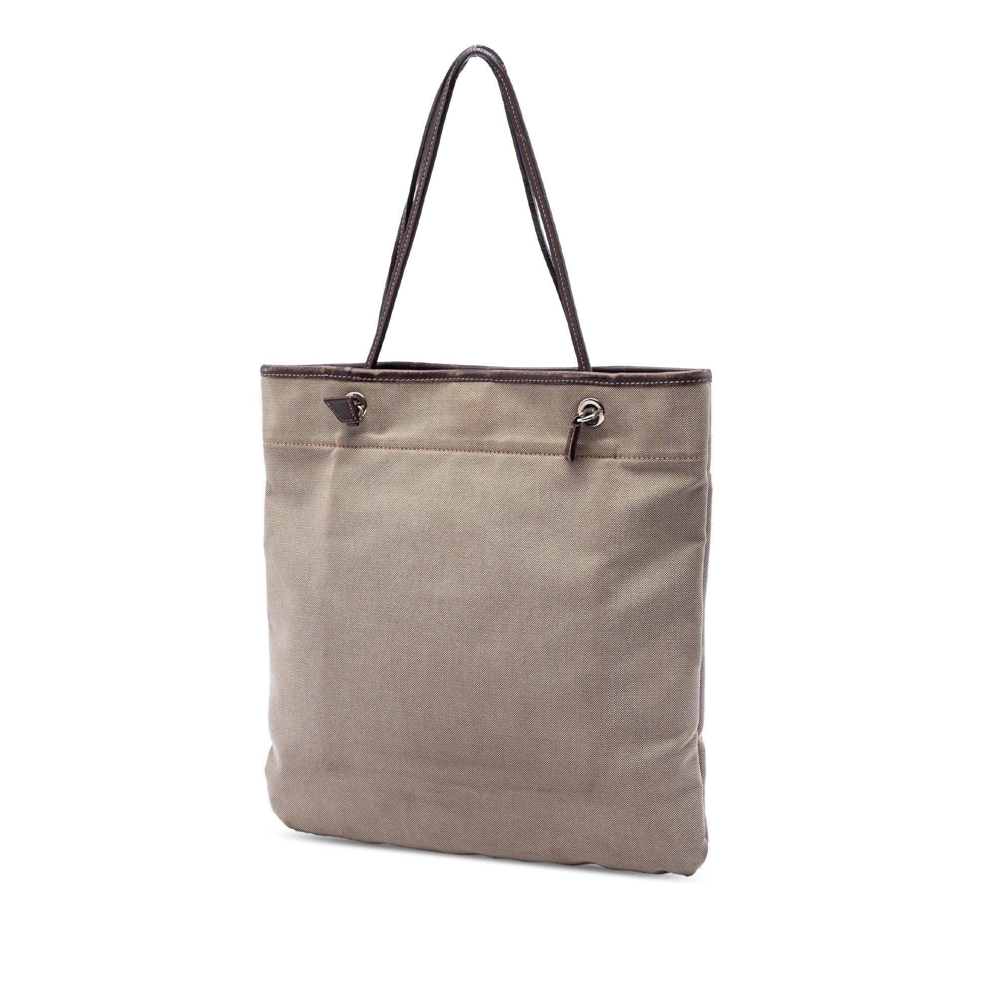 Prada Canvas Canapa Logo Tote