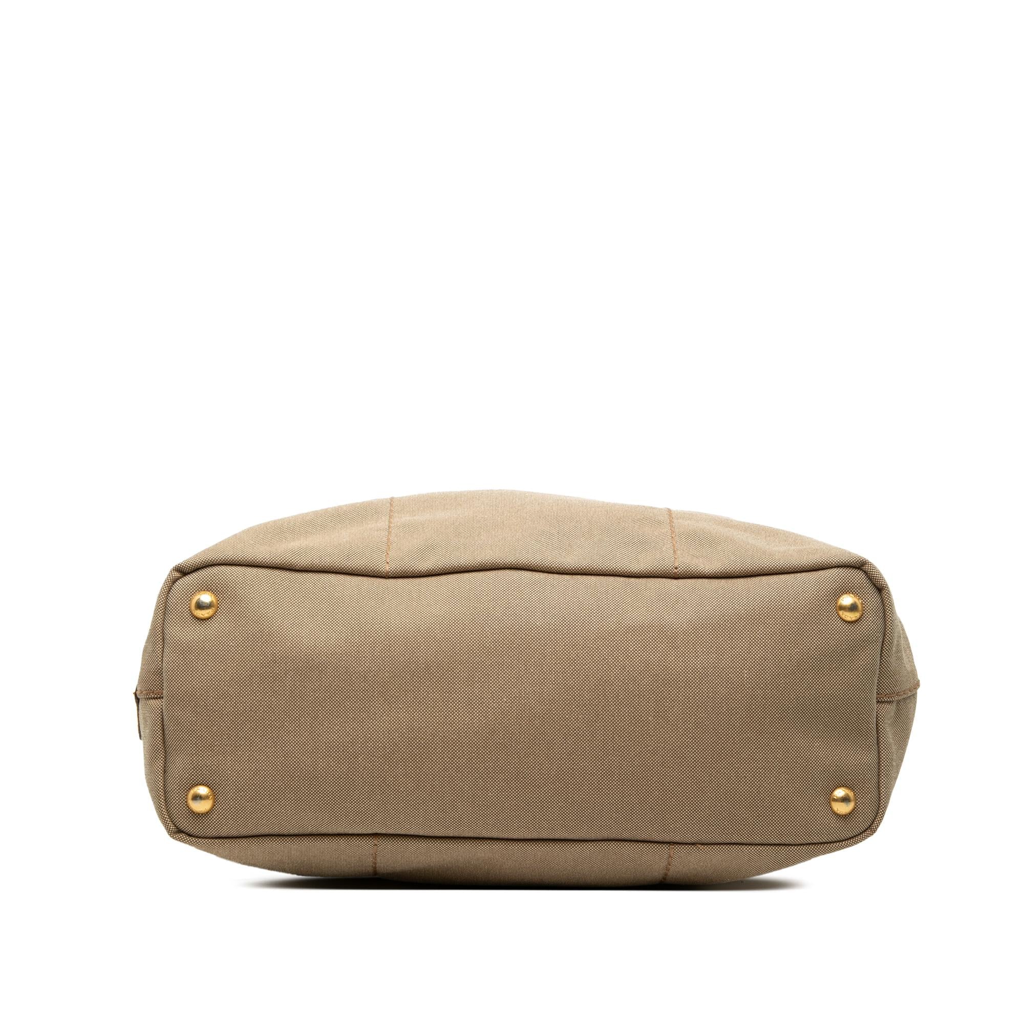 Prada Canvas Canapa Logo Tote