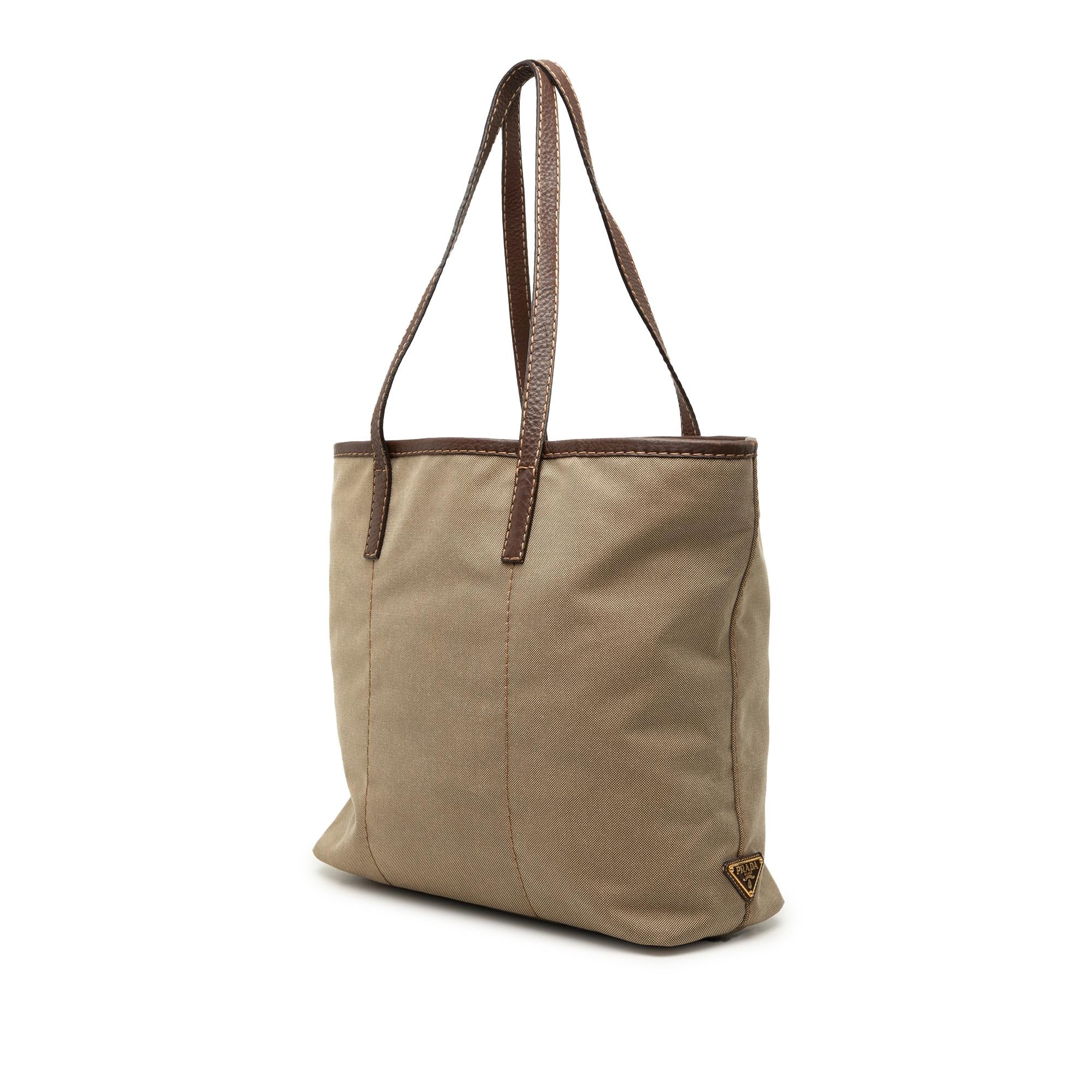 Prada Canvas Canapa Logo Tote