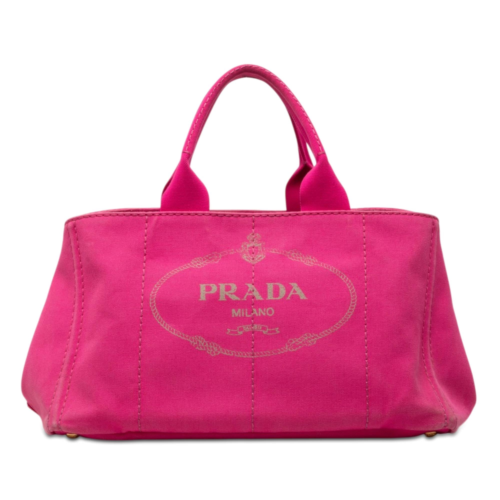 Prada Canvas Canapa Logo Tote
