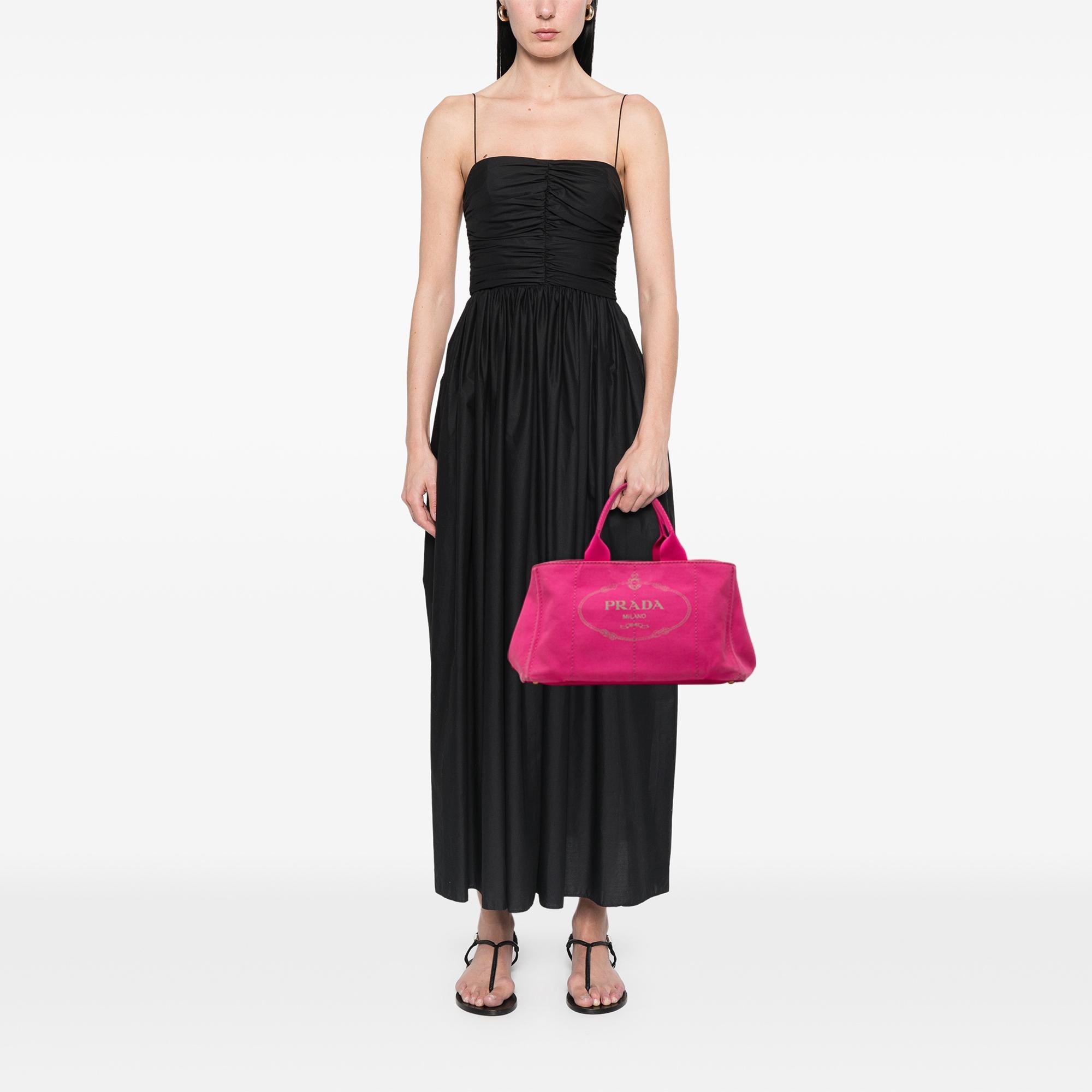 Prada Canvas Canapa Logo Tote