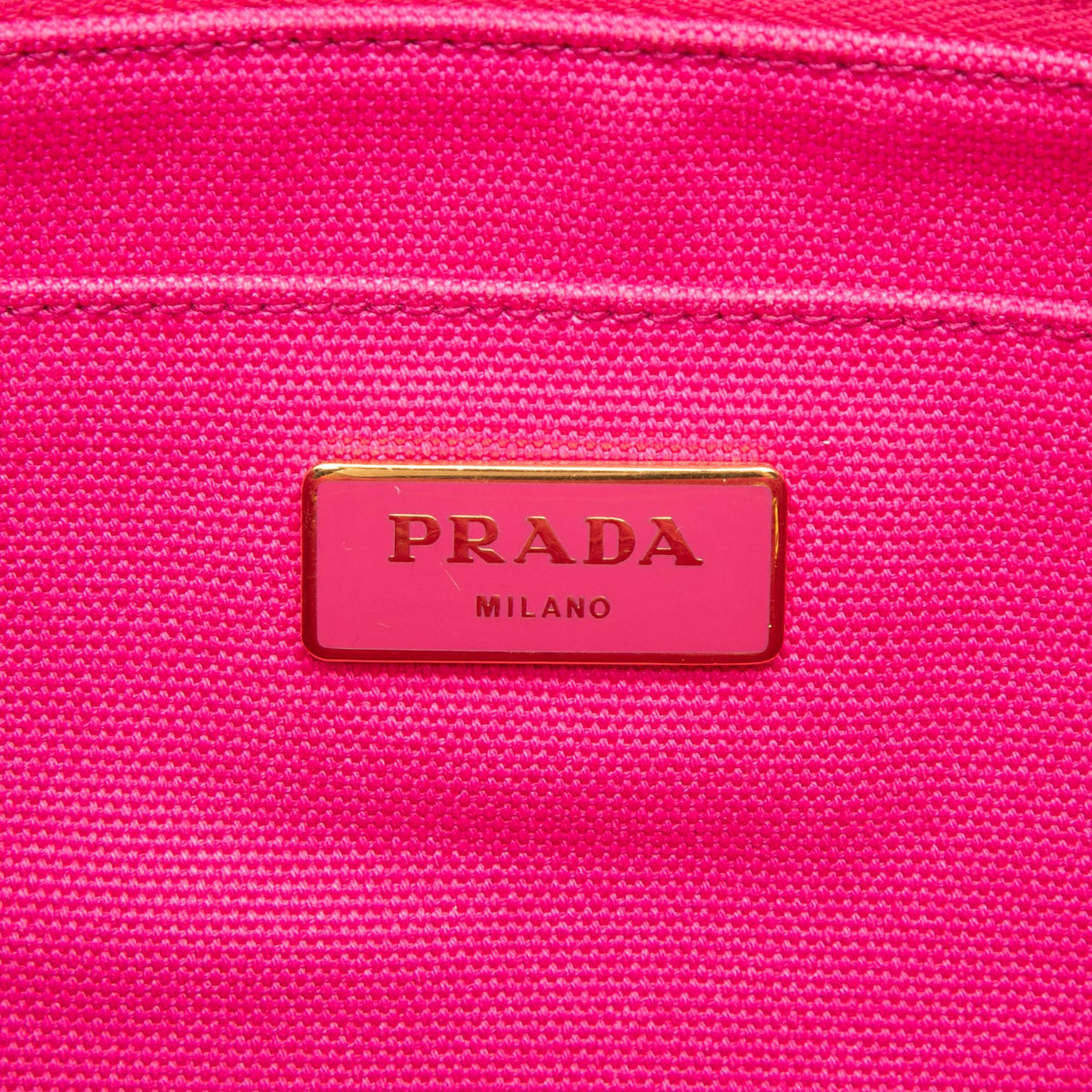 Prada Canvas Canapa Logo Tote