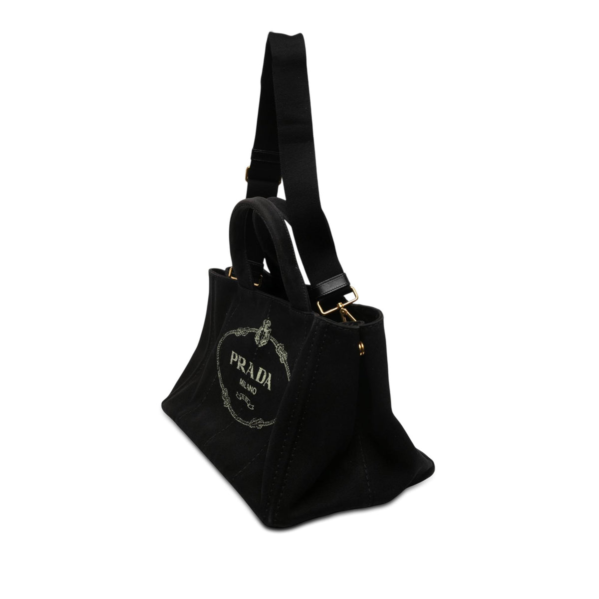 Prada Canvas Canapa Logo Tote