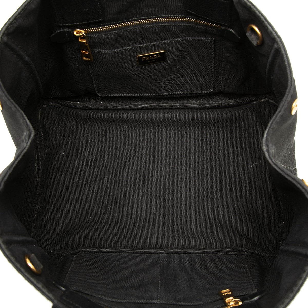 Prada Canvas Canapa Logo Tote