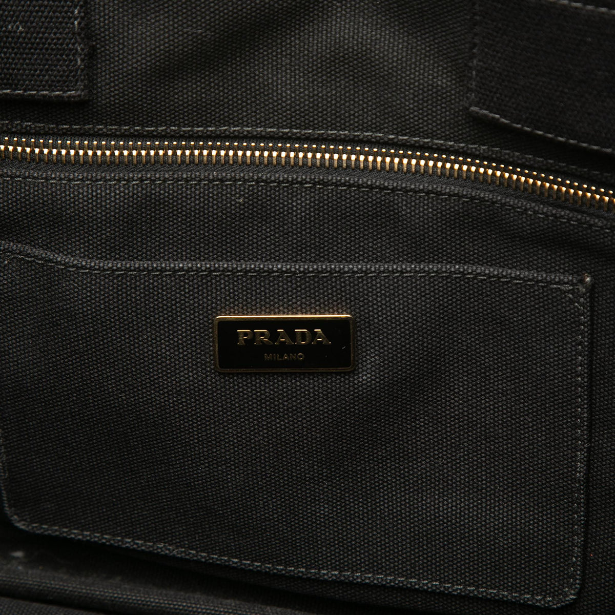 Prada Canvas Canapa Logo Tote