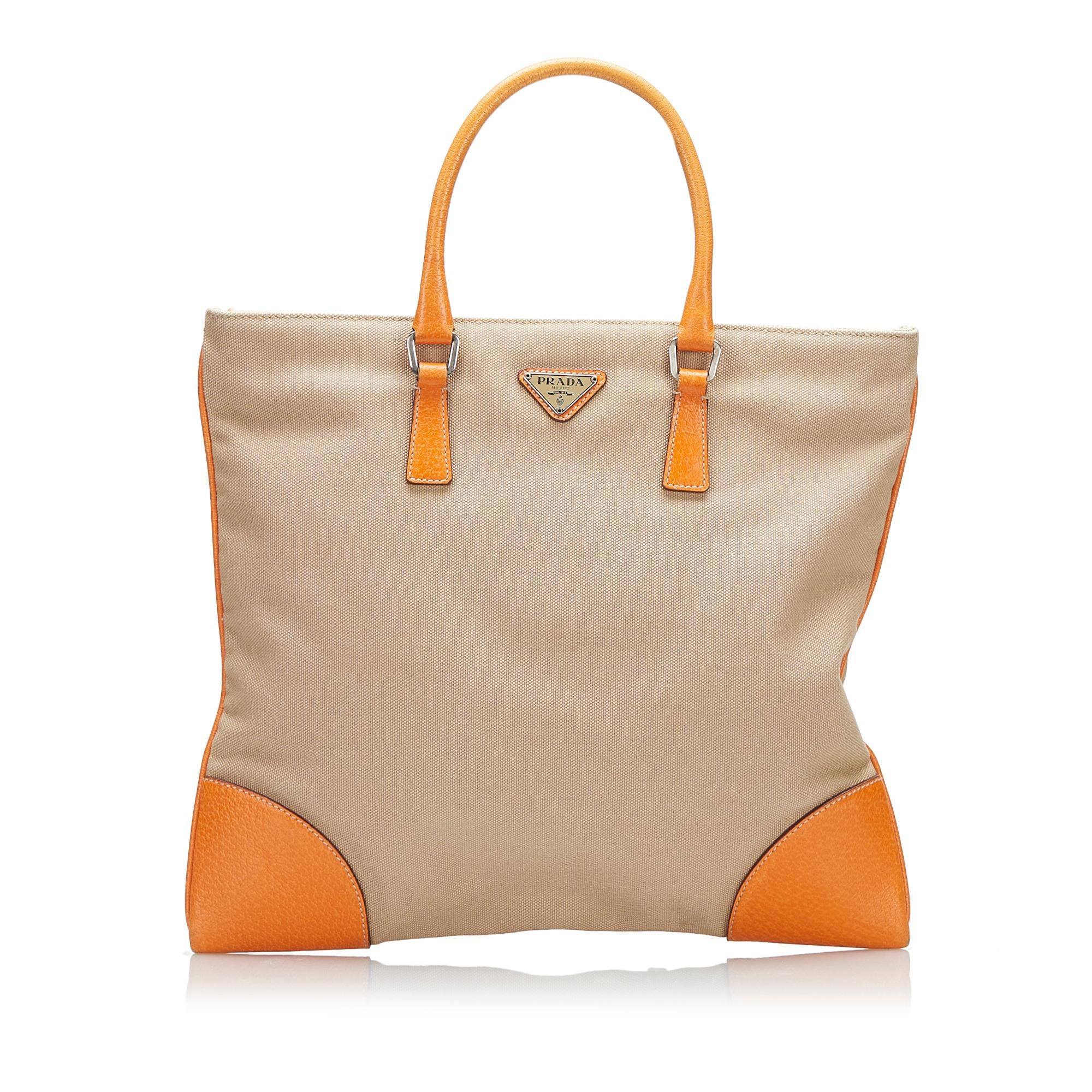 Prada Canvas Handbag (SHG-36635)