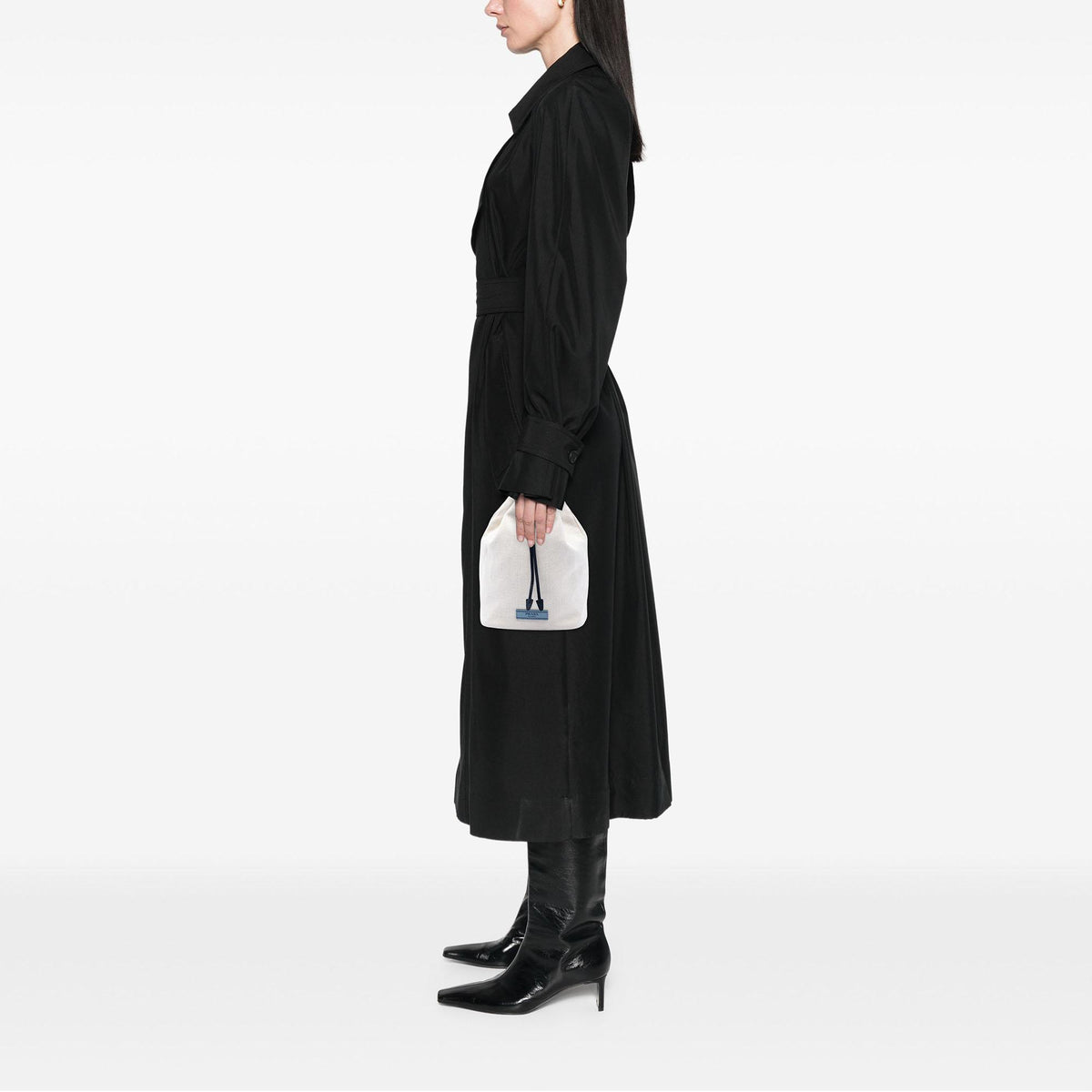 Prada Canvas Mistolino Drawstring Pouch