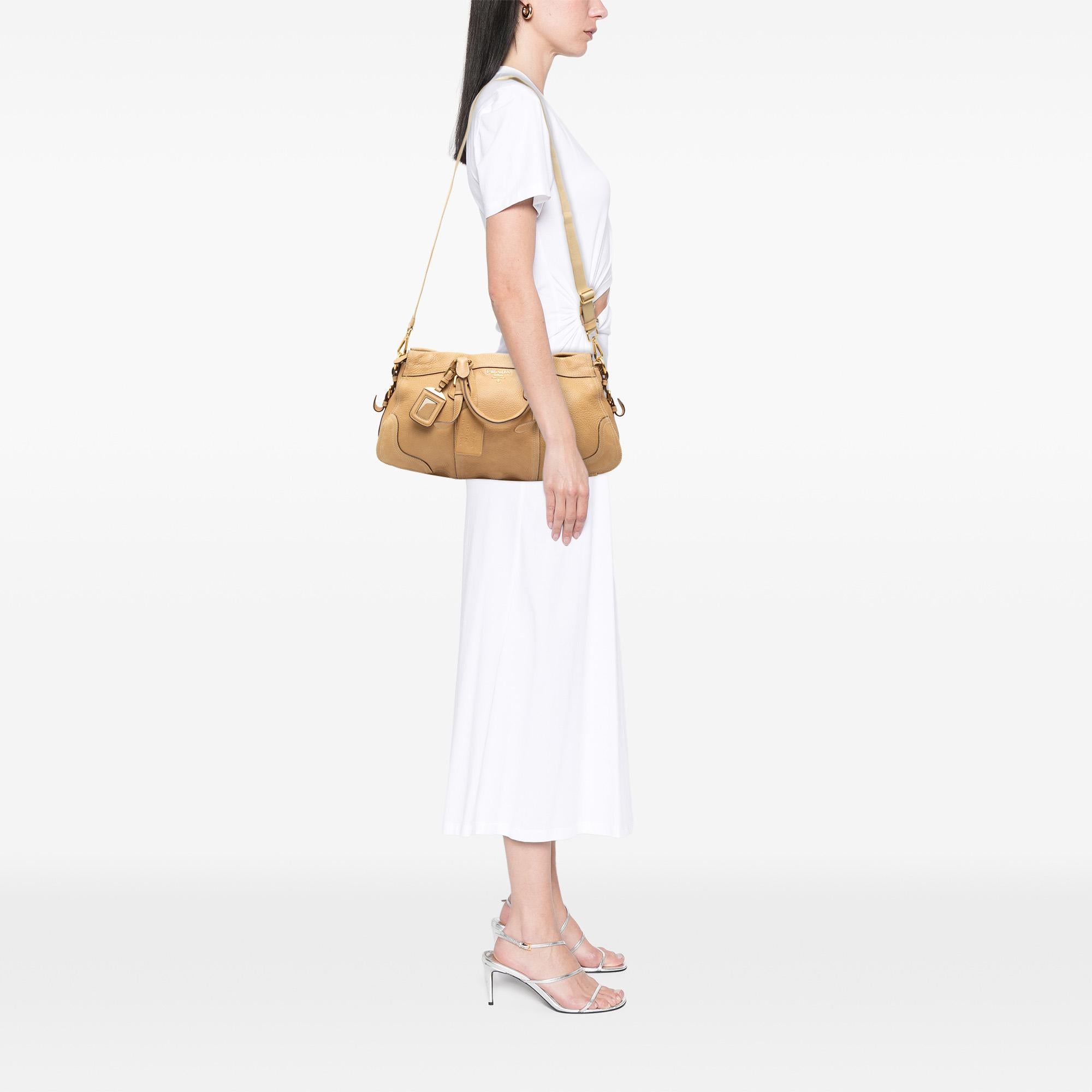 Prada Cervo Antik Shopping Satchel