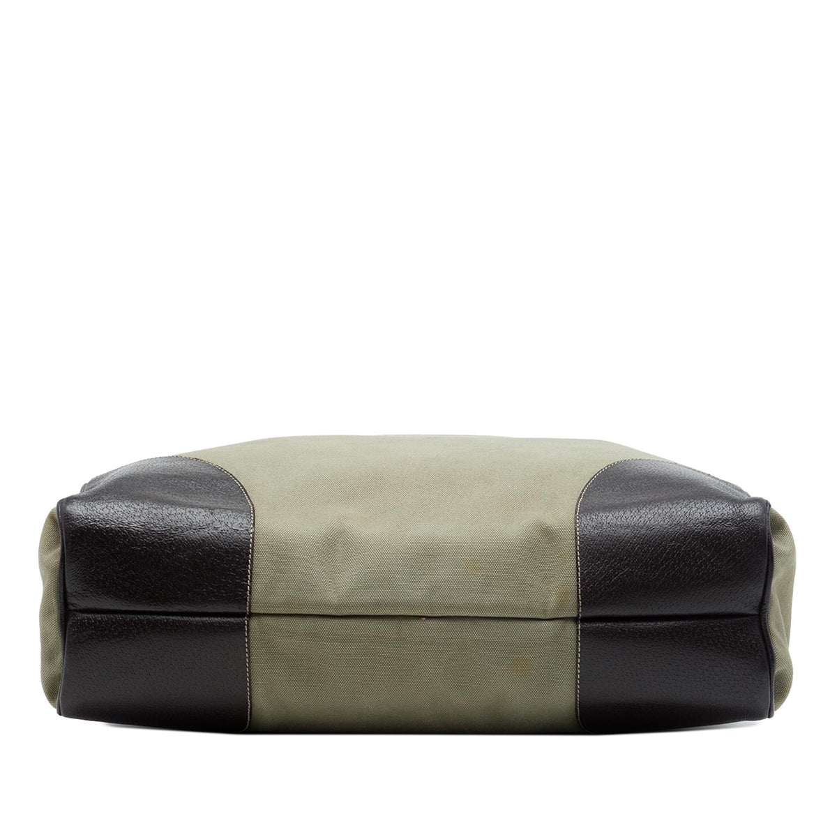 Prada Cinghiale Trimmed Canvas Canapa Tote
