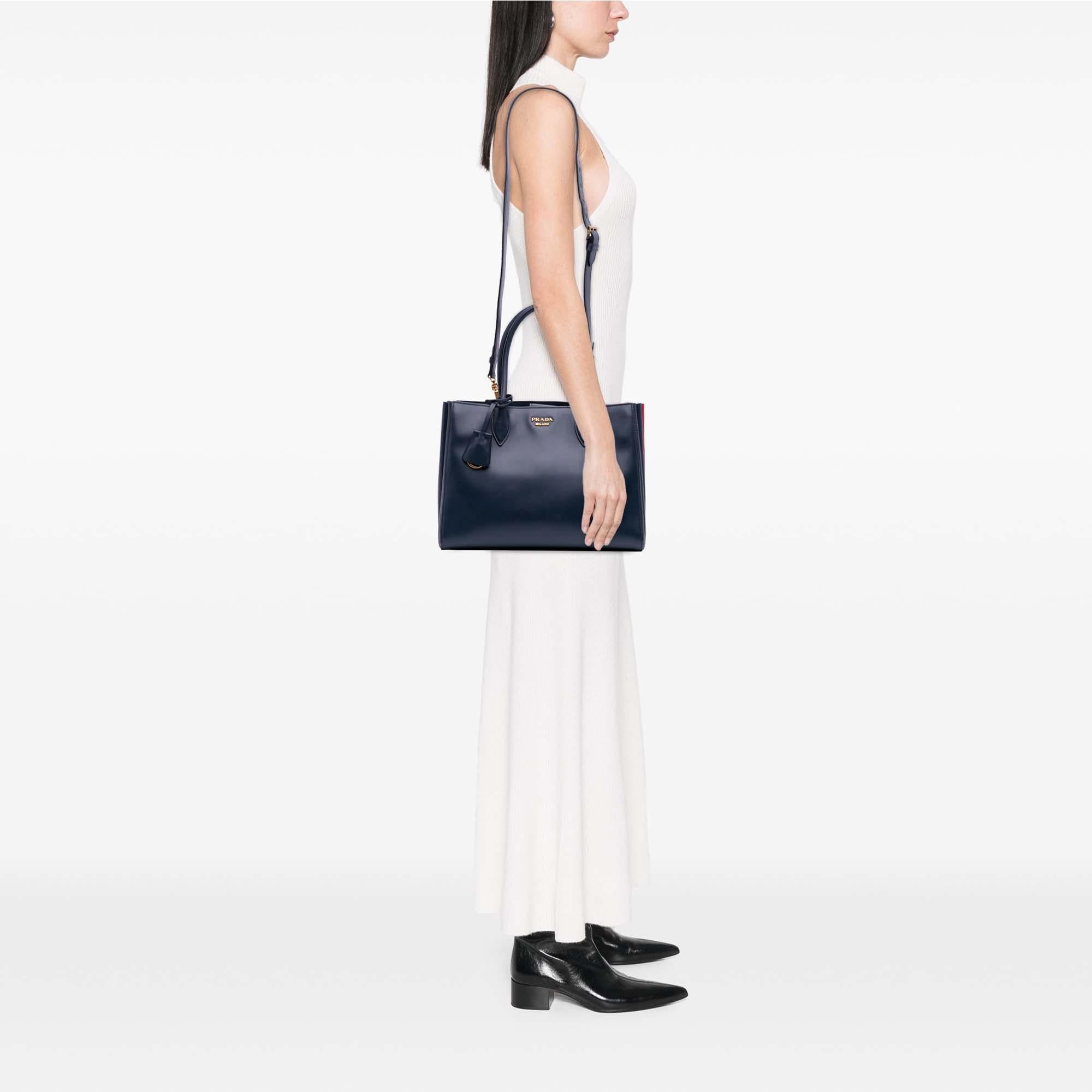 Prada City Calf Bibliotheque Satchel