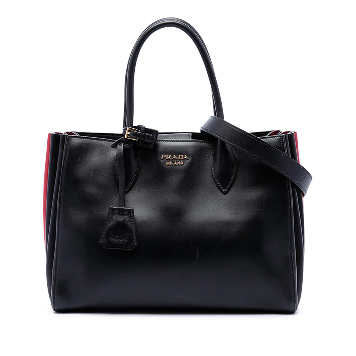Prada City Calf Bibliotheque Satchel
