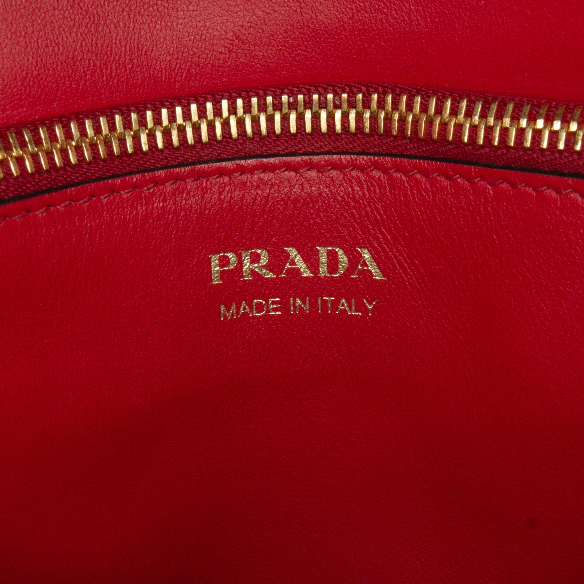 Prada City Calf Greca Saffiano Paradigme Satchel (SHG-g4US7N)