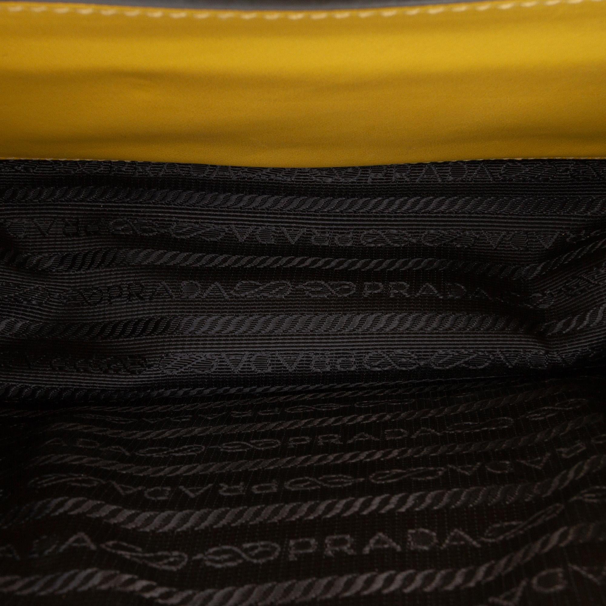Prada City Calf Plex Ribbon Crossbody
