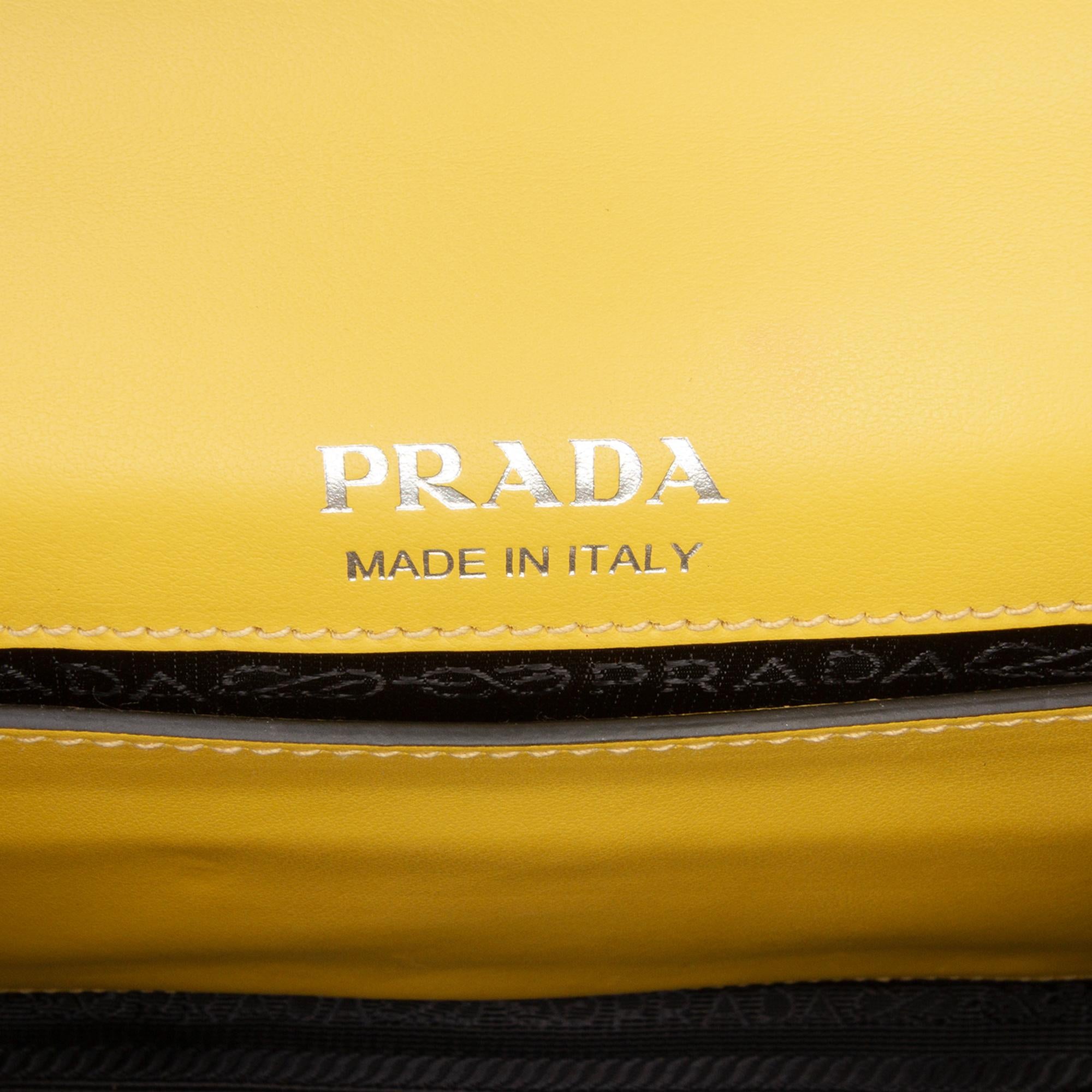 Prada City Calf Plex Ribbon Crossbody