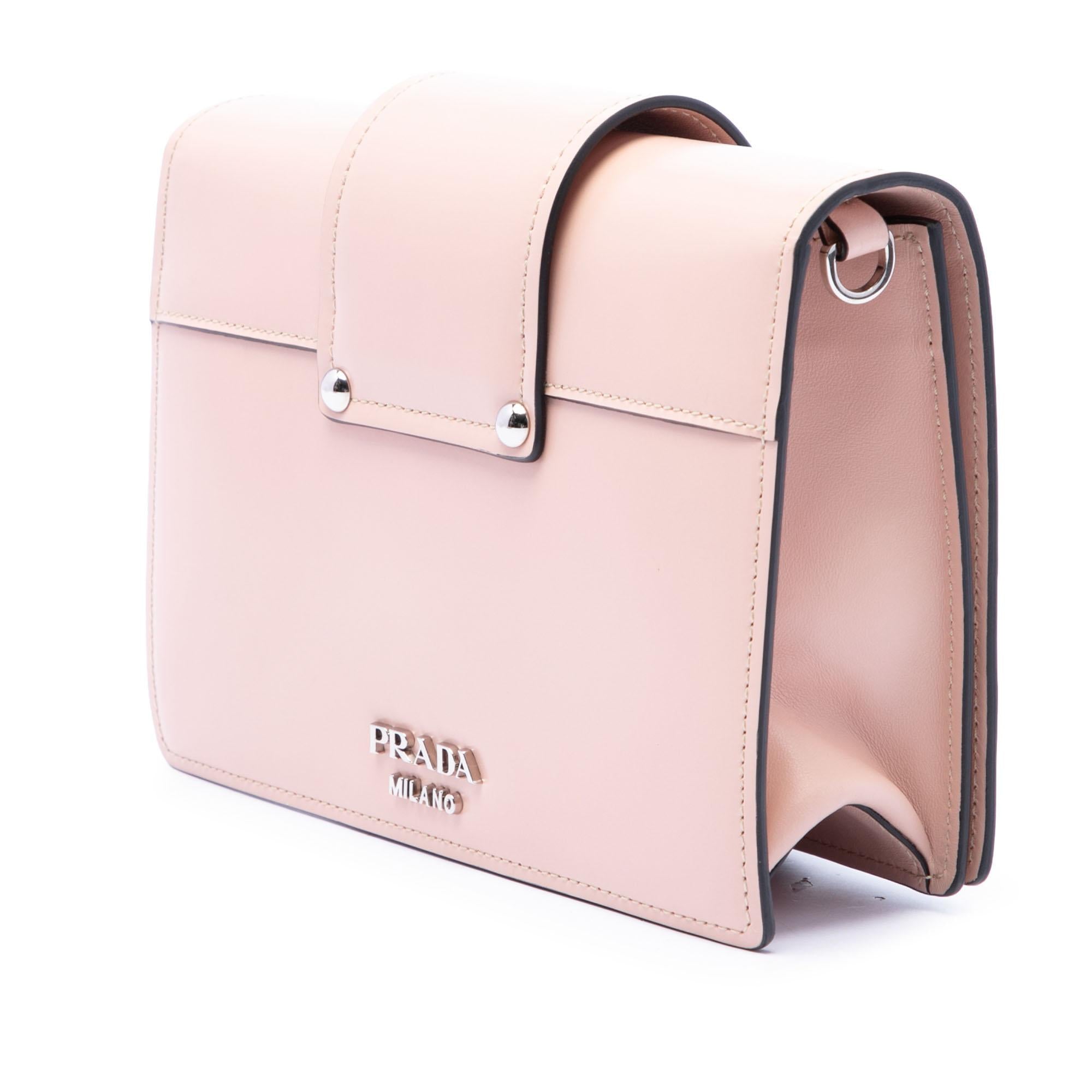 Prada City Calf Plex Ribbon Crossbody