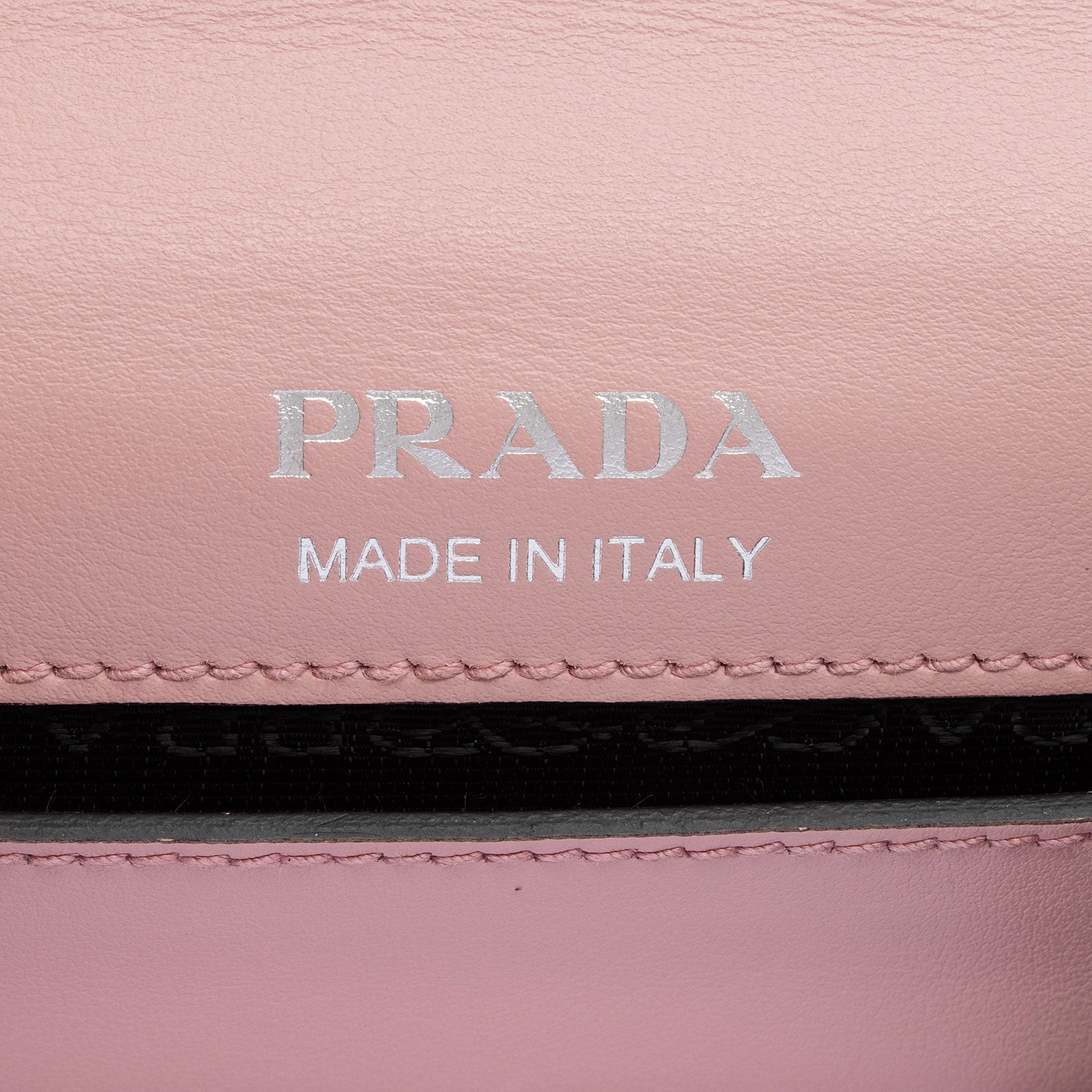 Prada City Calfskin Plex Ribbon Shoulder Bag