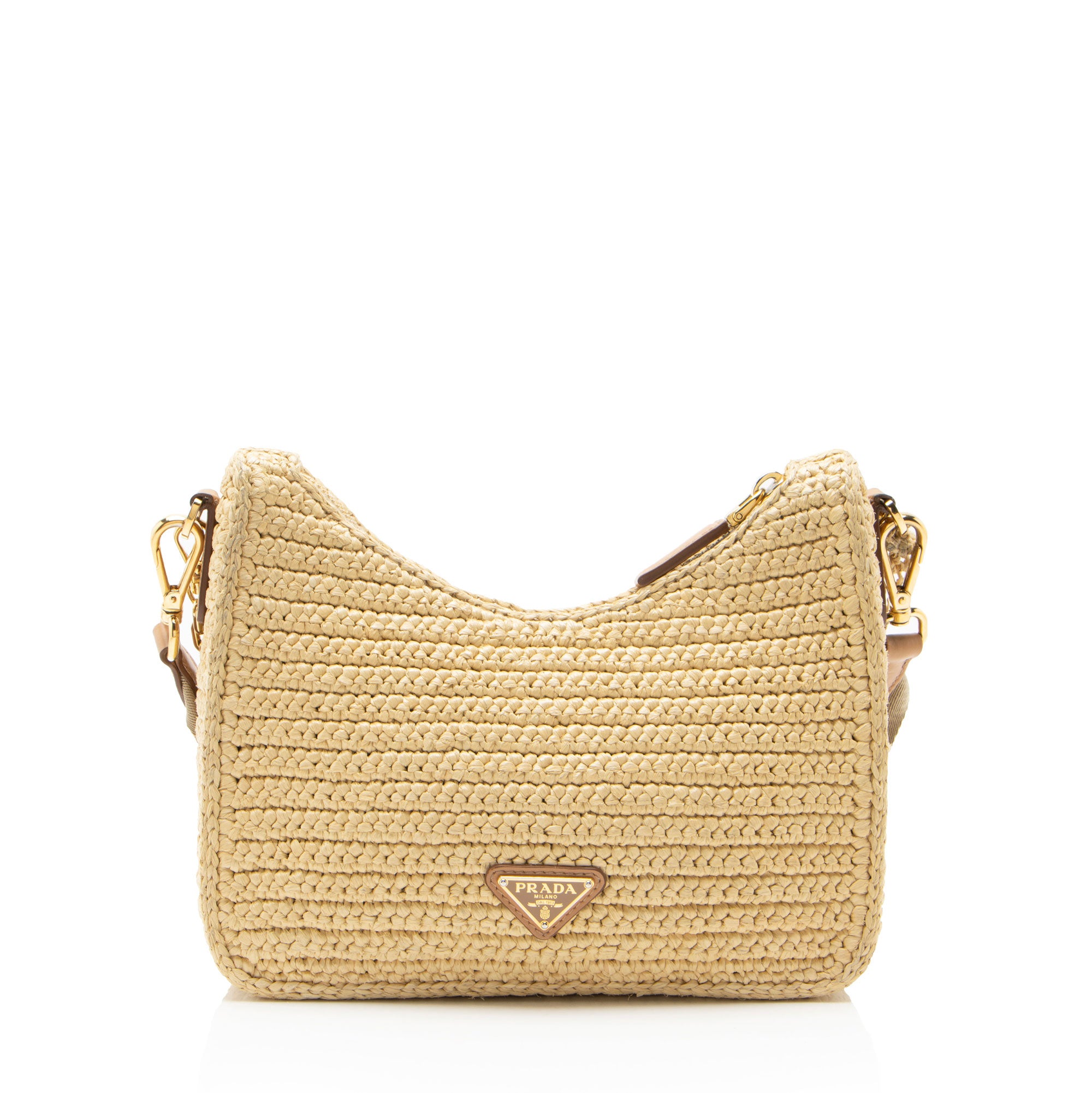 Prada Crochet Raffia Re-Edition 2005 Crossbody