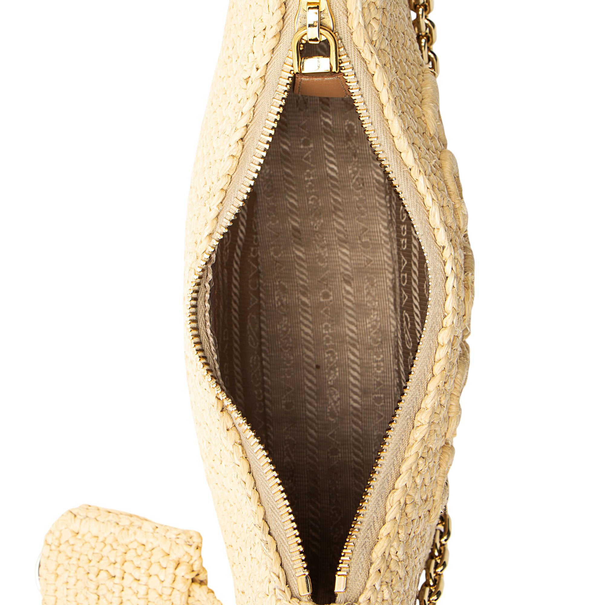 Prada Crochet Raffia Re-Edition 2005 Crossbody