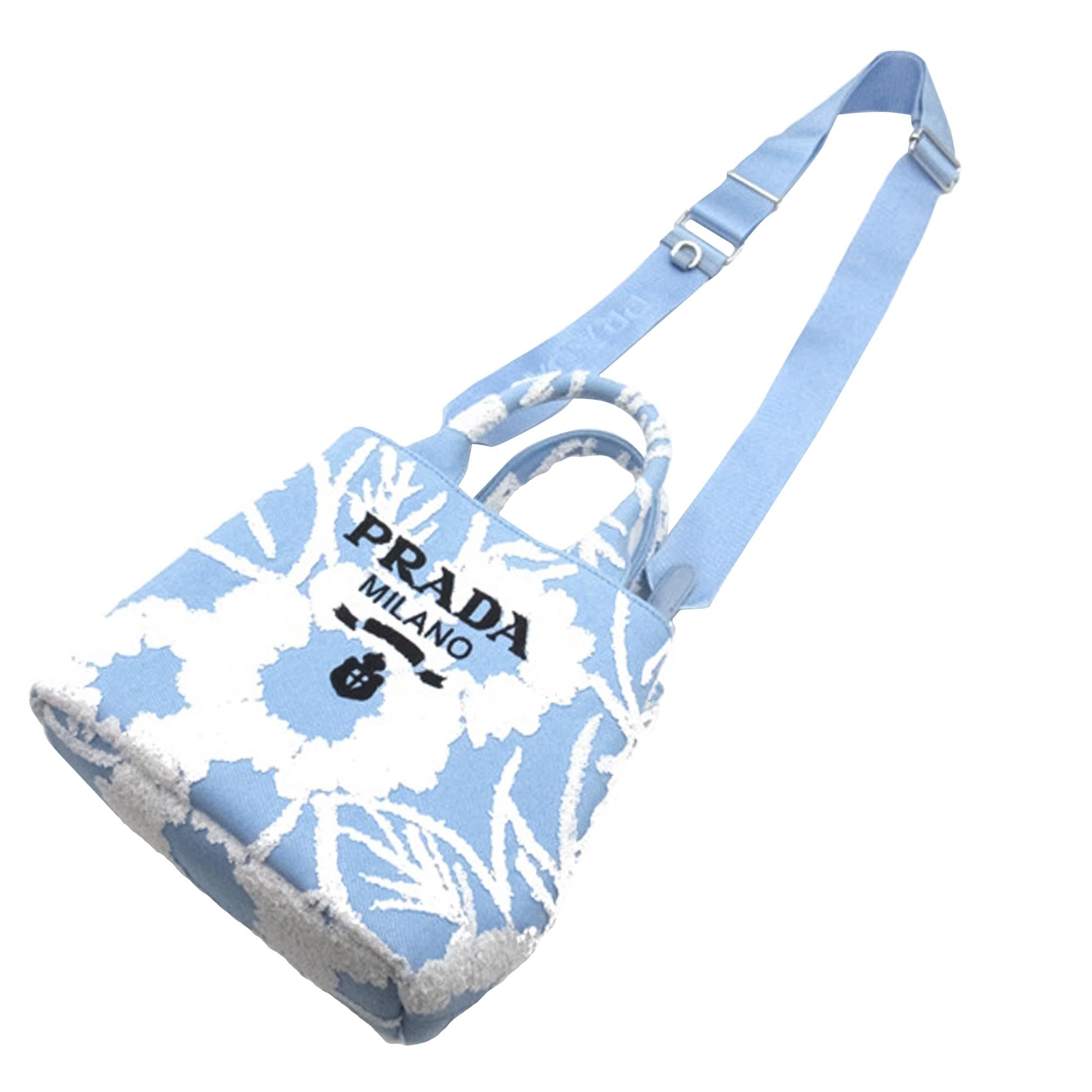 Prada Drill Ricamo Satchel (SHG-UVRVnG)