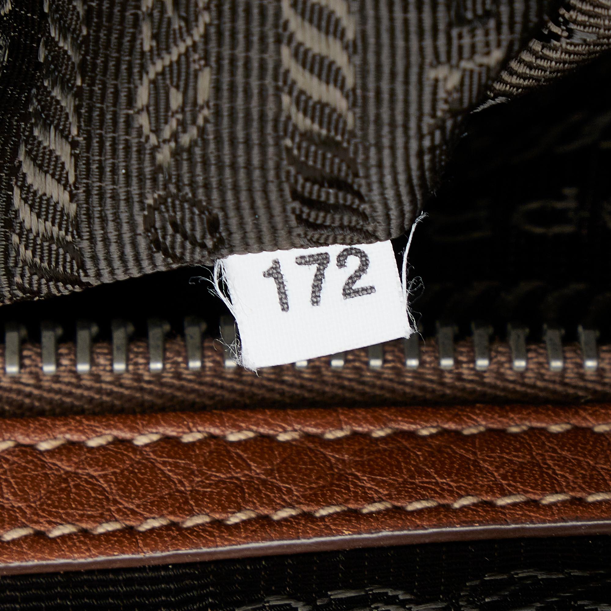 Prada Embossed Logo Bowler Bag (SHG-lc8nlr)