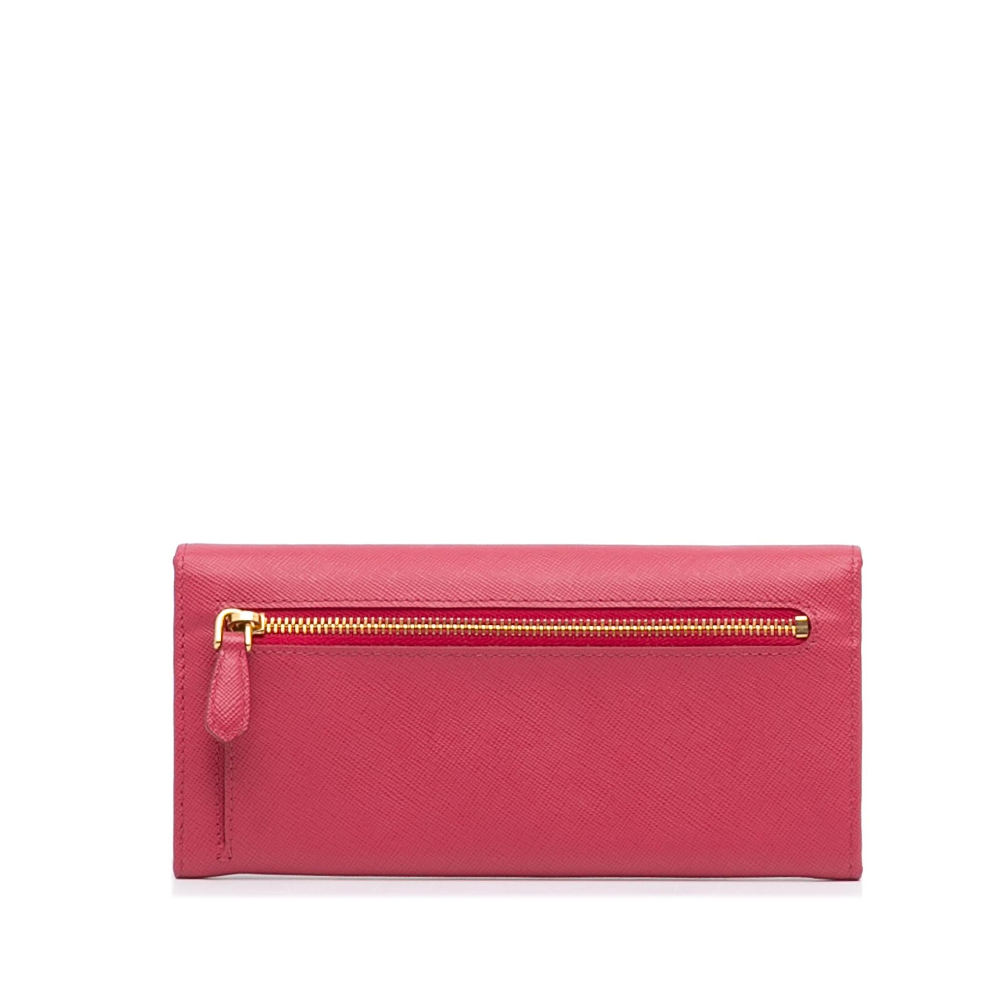Prada Fiocco Bow Saffiano Lux Long Wallet (SHG-75XreP)