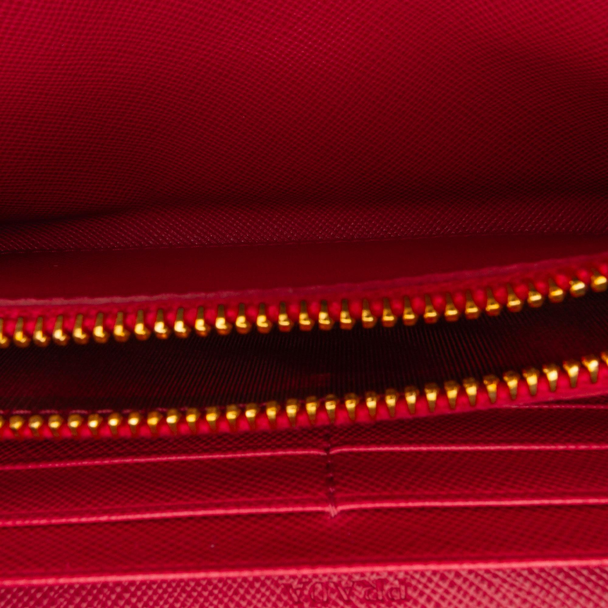 Prada Fiocco Bow Saffiano Lux Long Wallet (SHG-75XreP)