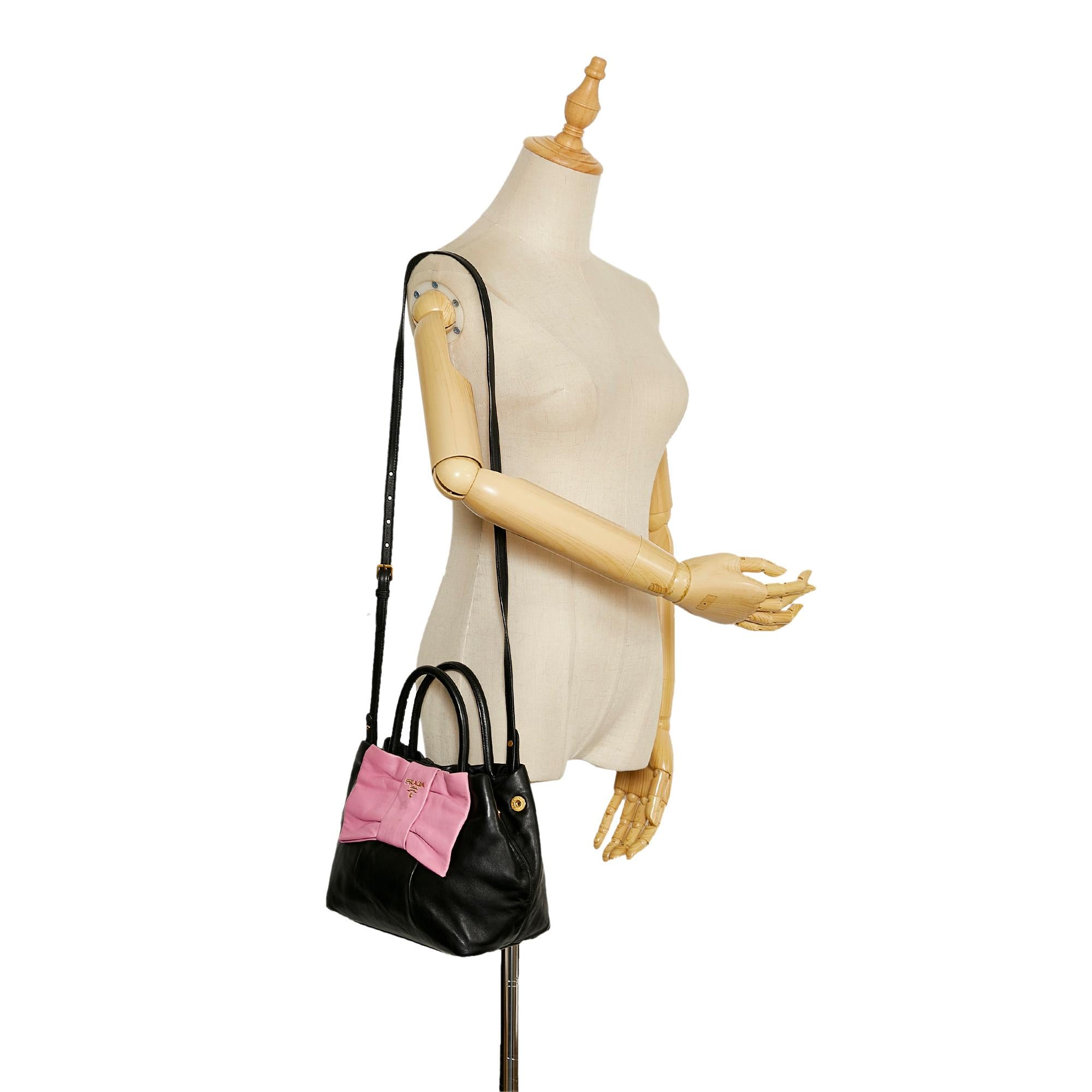 Prada Fiocco Bow Satchel (SHG-1XMdkd)