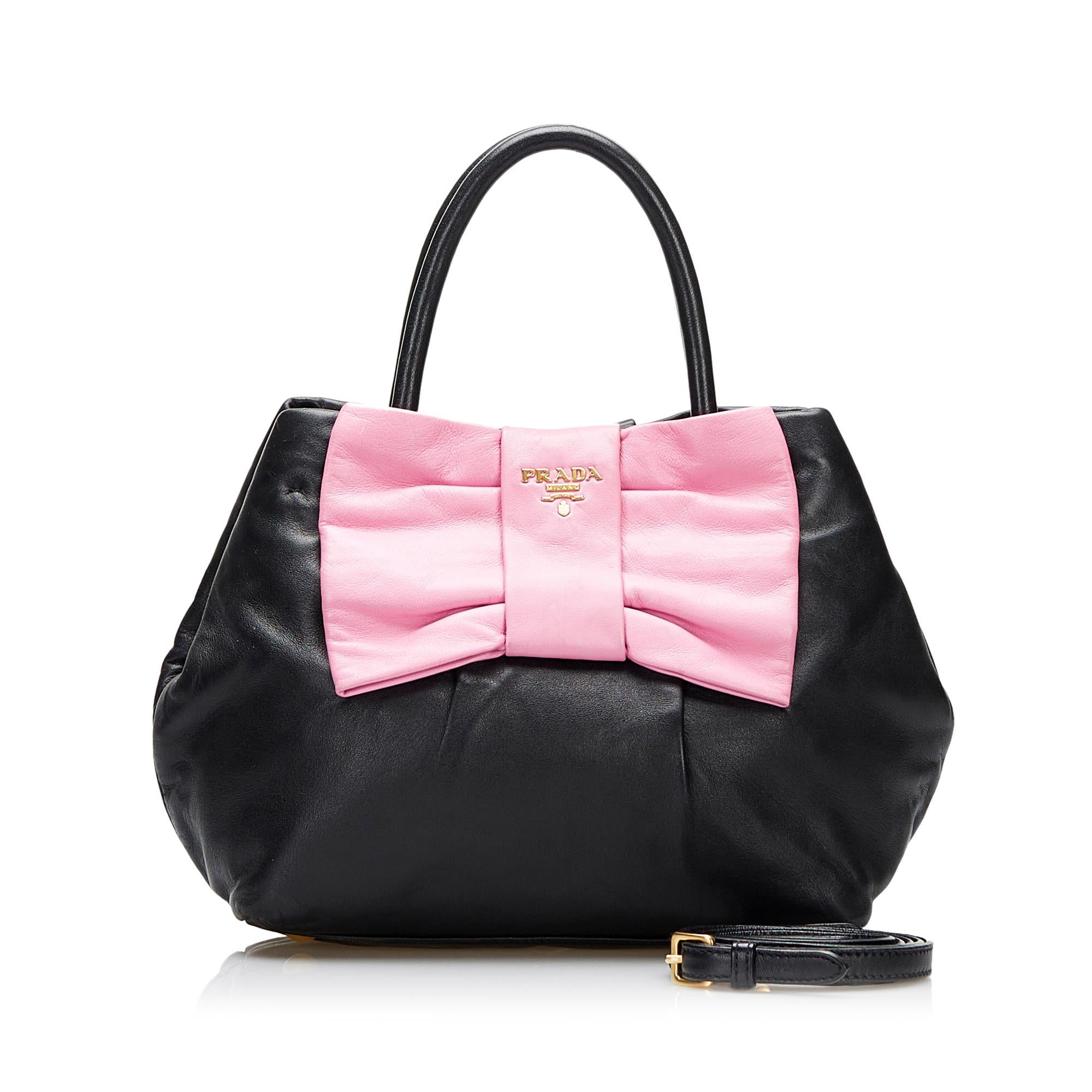 Prada Fiocco Bow Satchel (SHG-1XMdkd)
