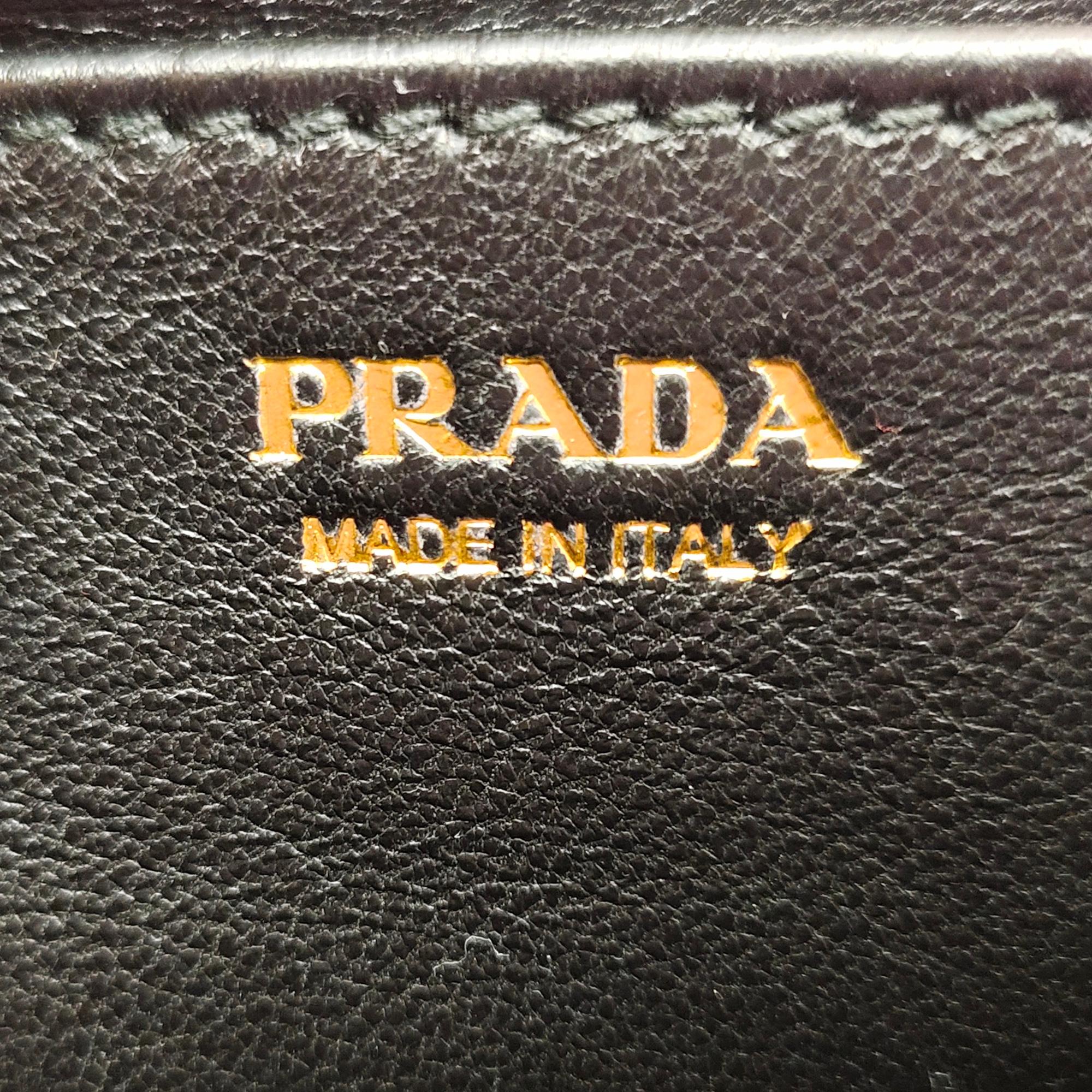 Prada Glace Calf Etiquette Crossbody