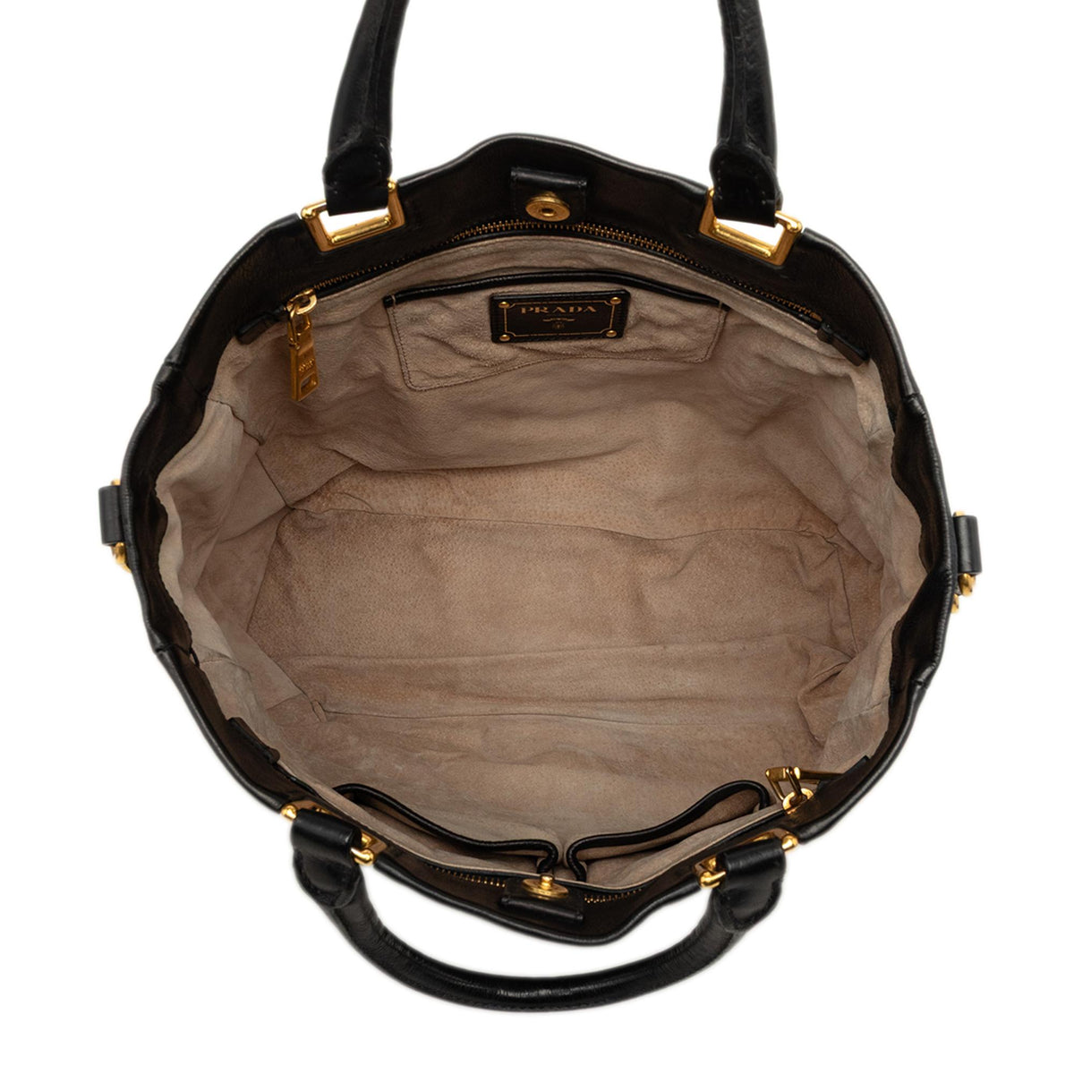 Prada Glace Calf Open Convertible Tote