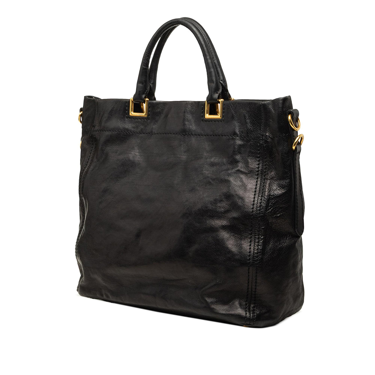Prada Glace Calf Open Convertible Tote