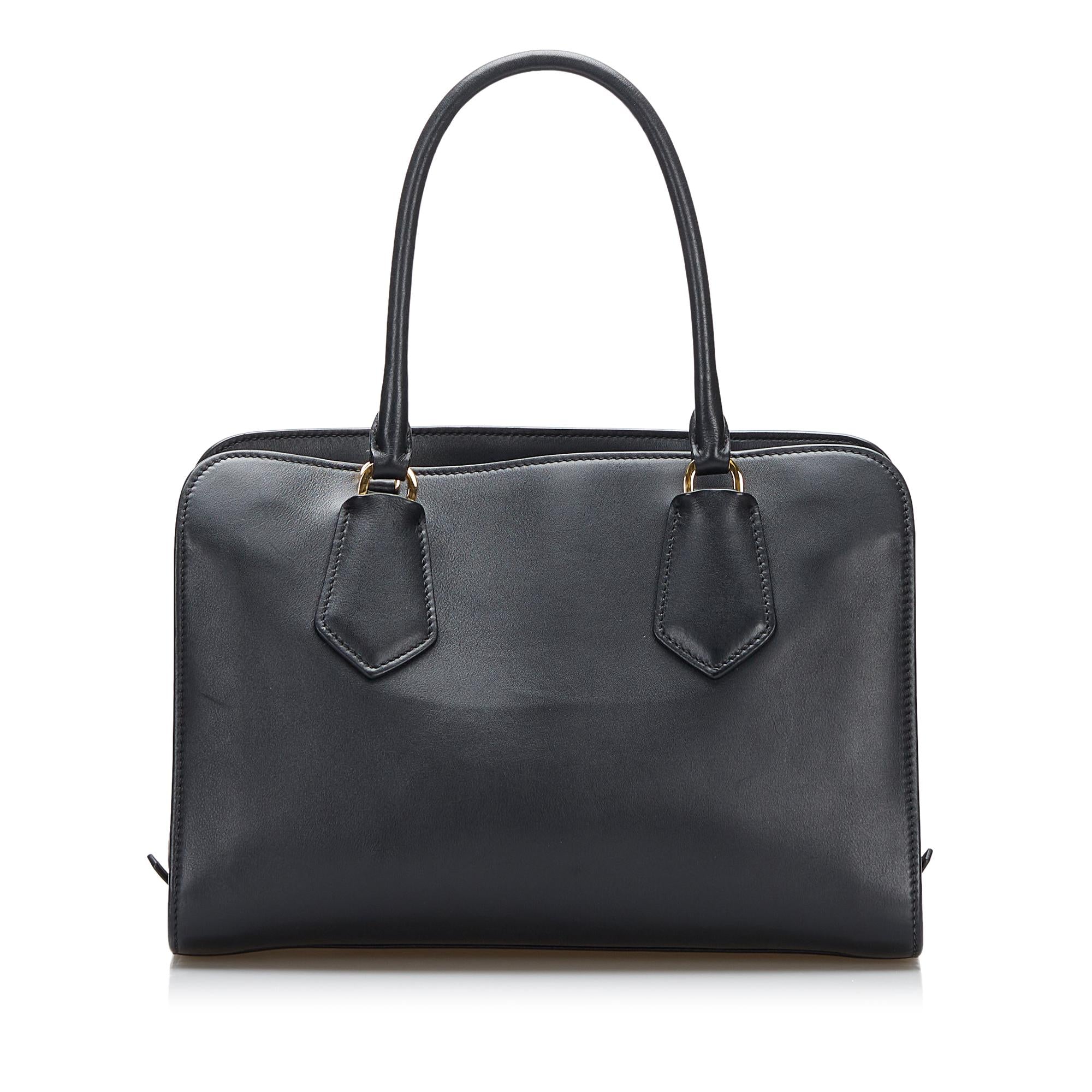 Prada Glace Calf Satchel (SHG-I9vS9B)