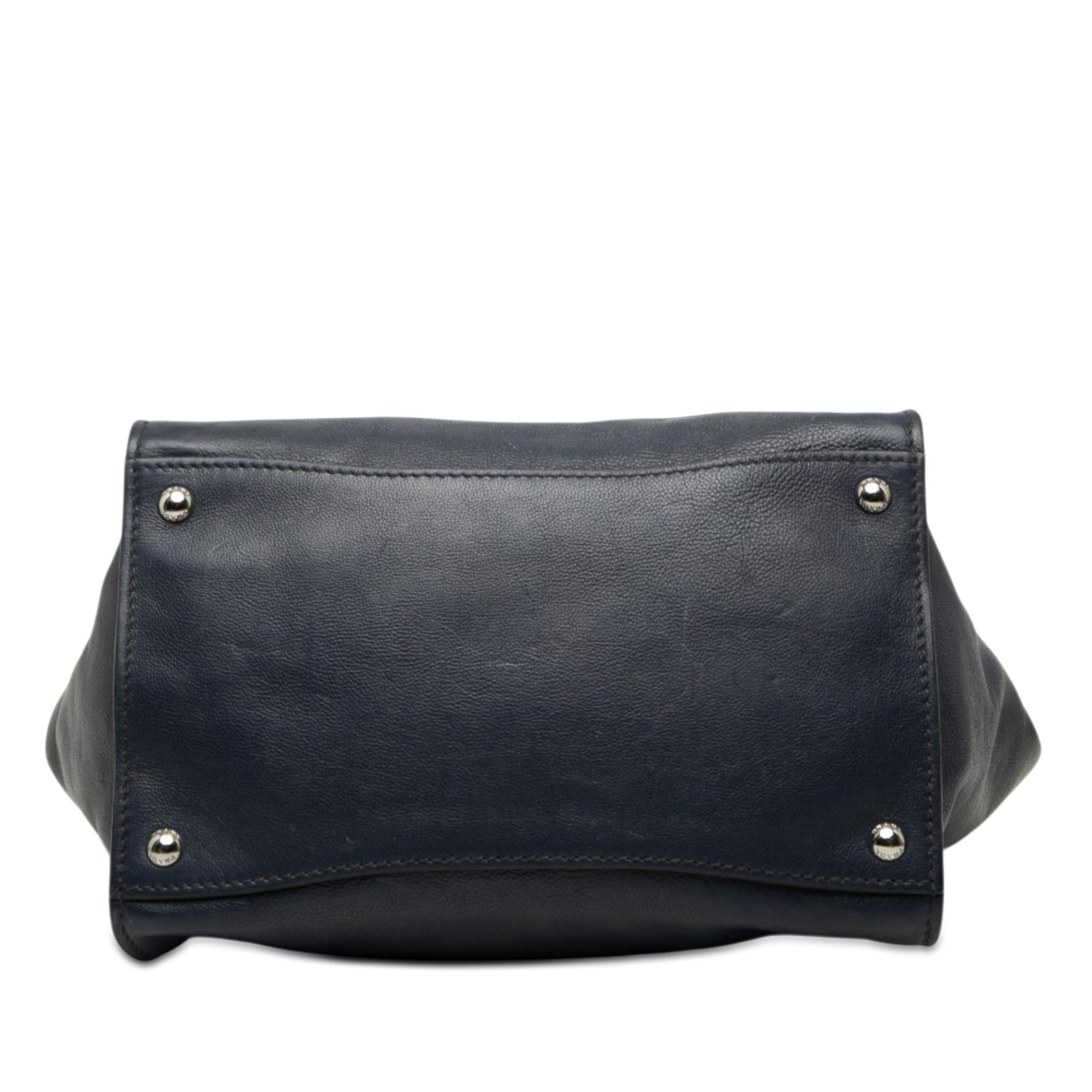 Prada Glace Calf Twin Pocket Double Handle Satchel