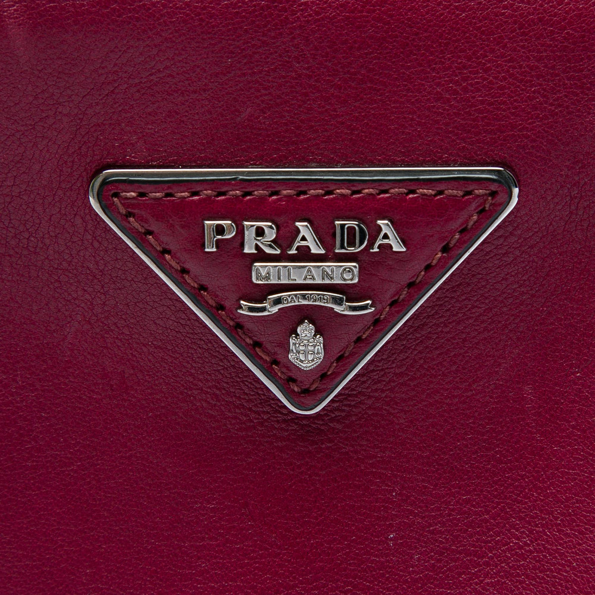 Prada Glace Calf Twin Pocket Double Handle Satchel