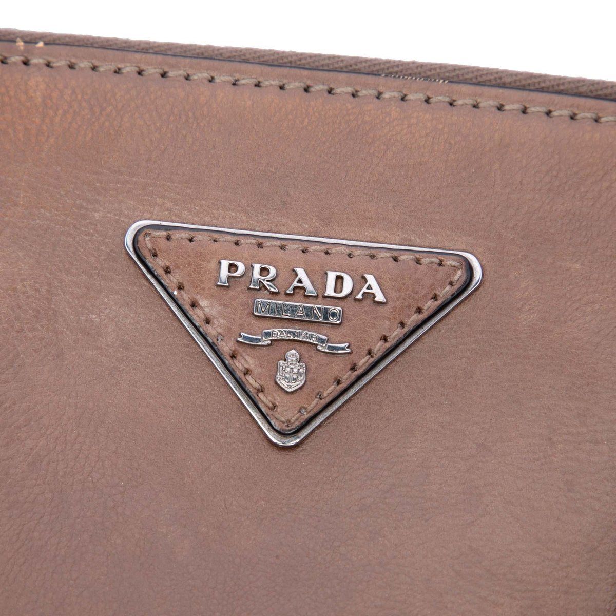 Prada Glace Calf Twin Pocket Double Handle Satchel