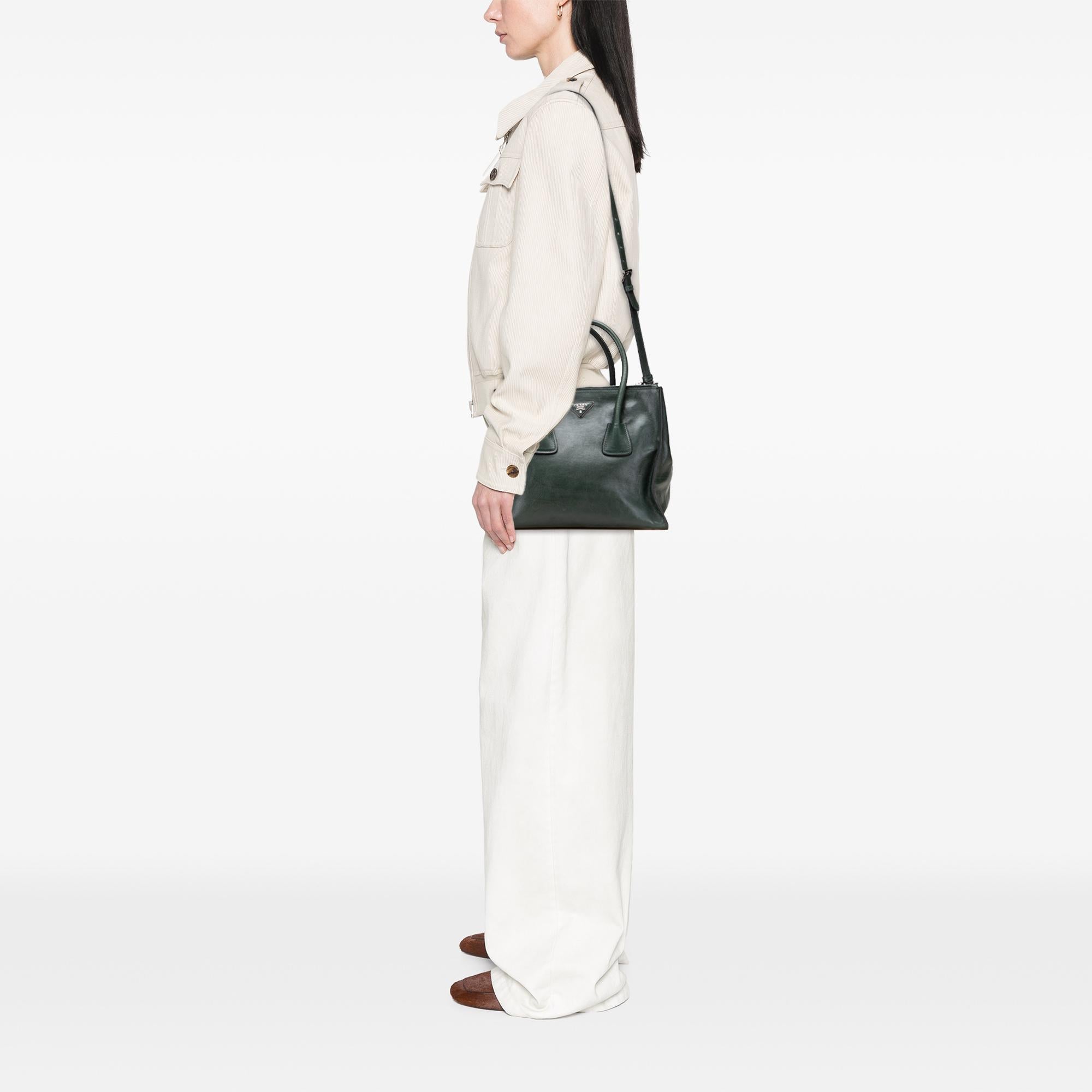 Prada Glace Calf Twin Pocket Satchel