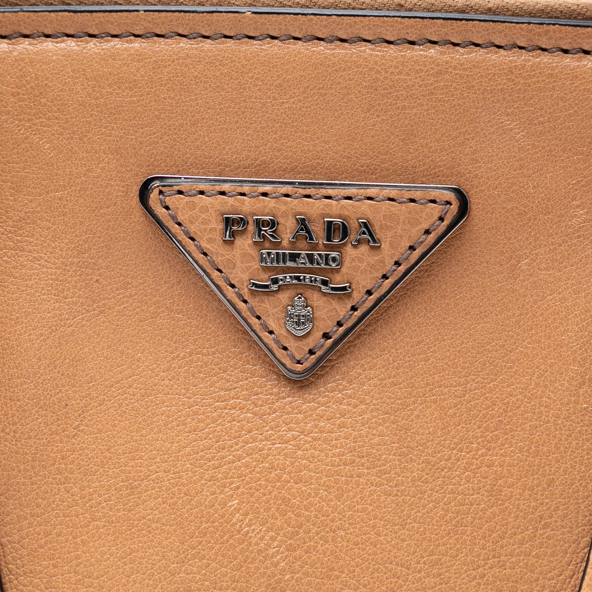 Prada Glace Calf Twin Pocket Satchel