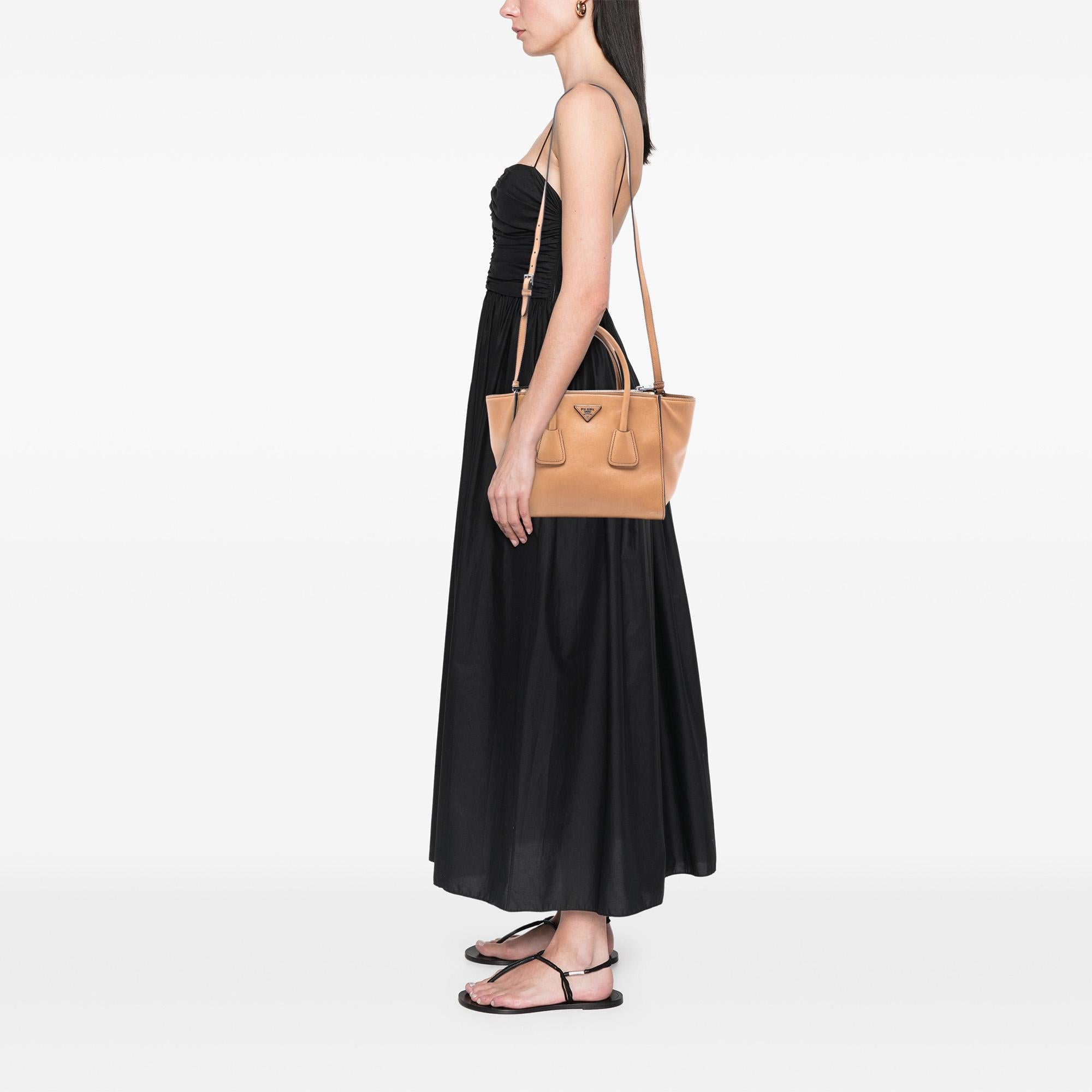 Prada Glace Calf Twin Pocket Satchel