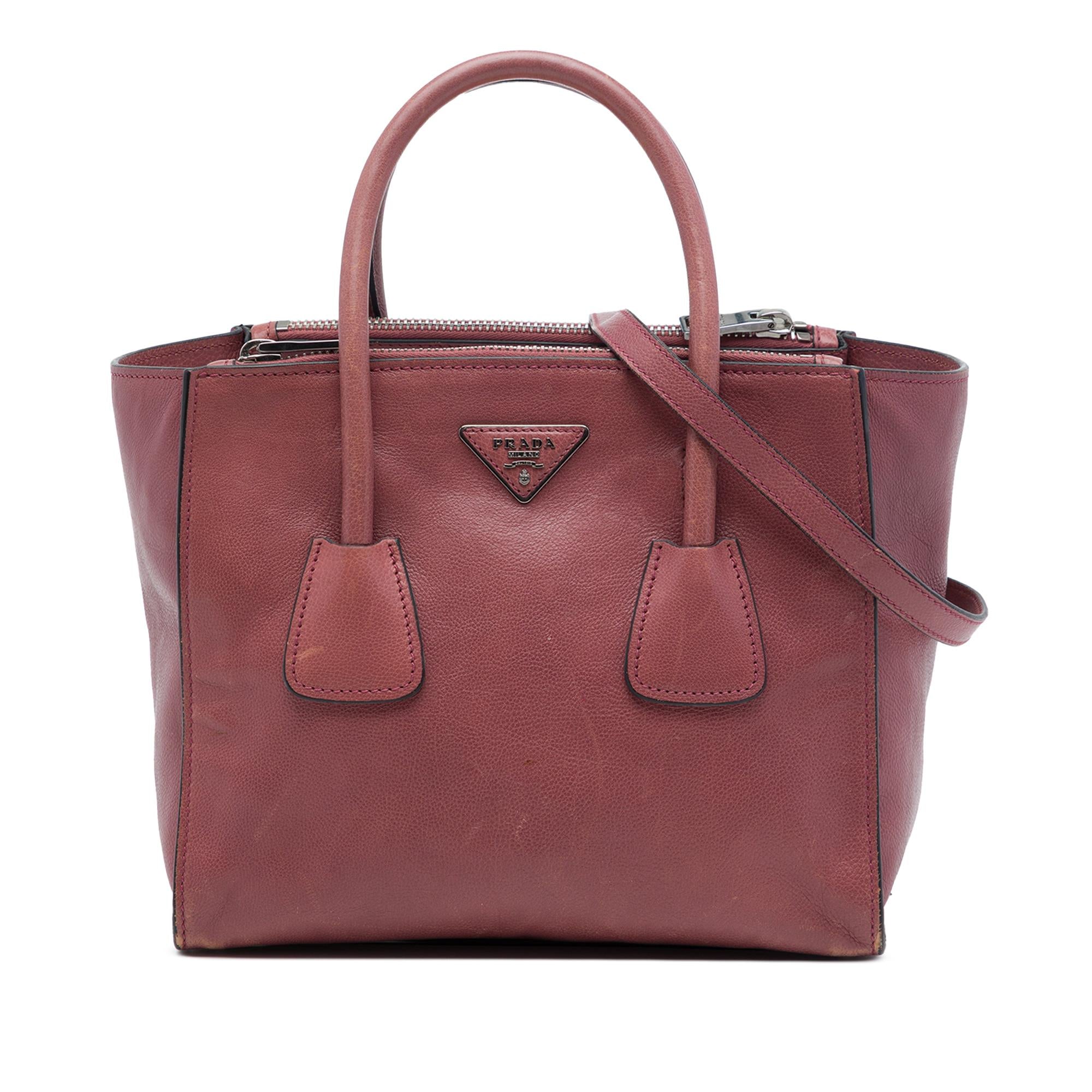 Prada Glace Calf Twin Pocket Satchel
