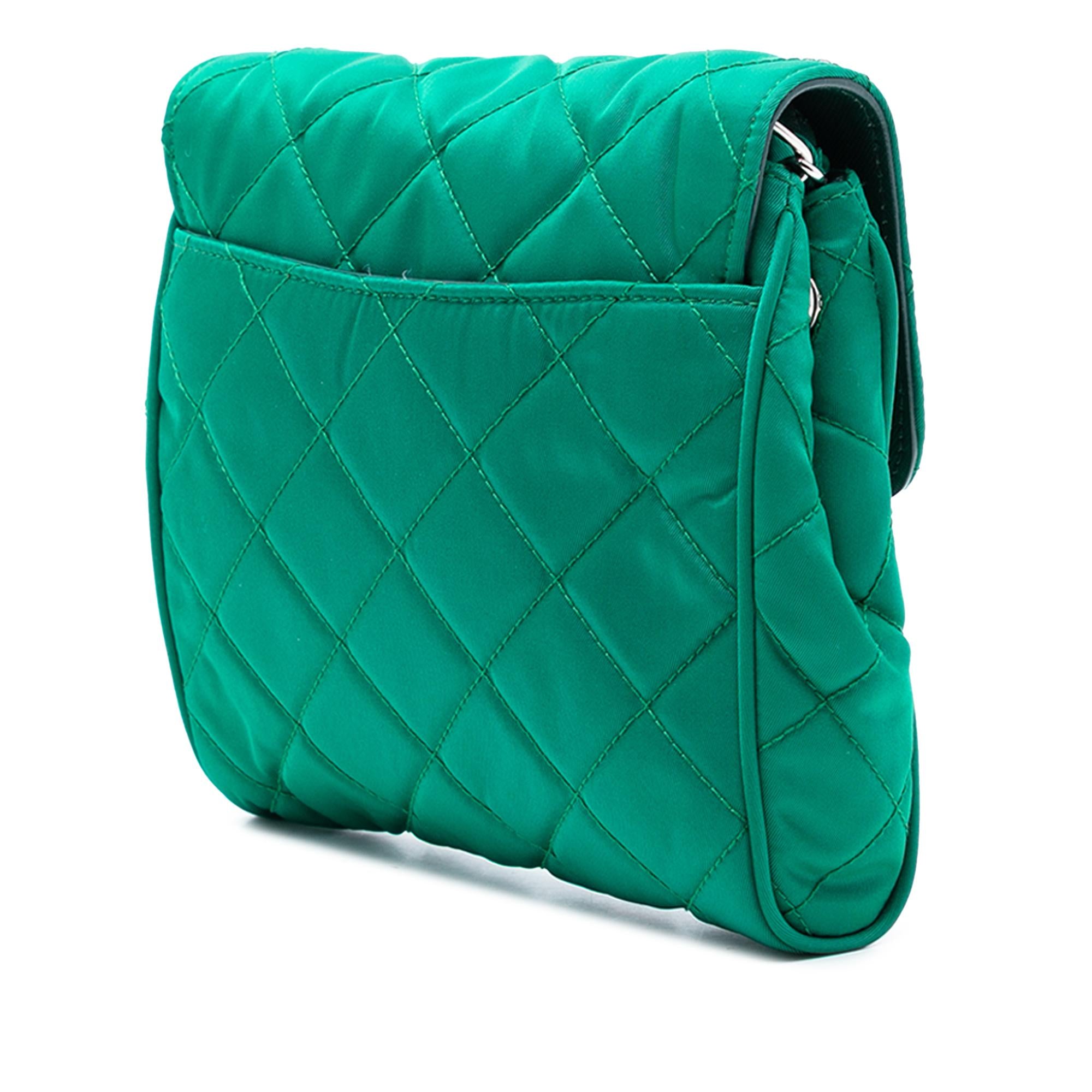 Prada Impuntu Tessuto Chain Crossbody