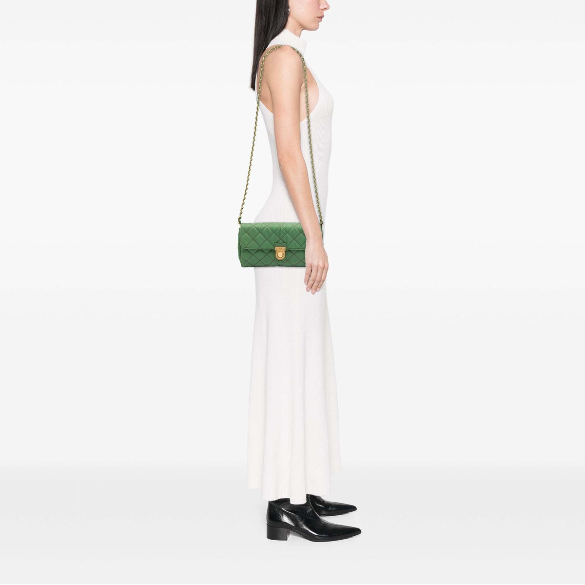 Prada Impuntu Tessuto Chain Crossbody