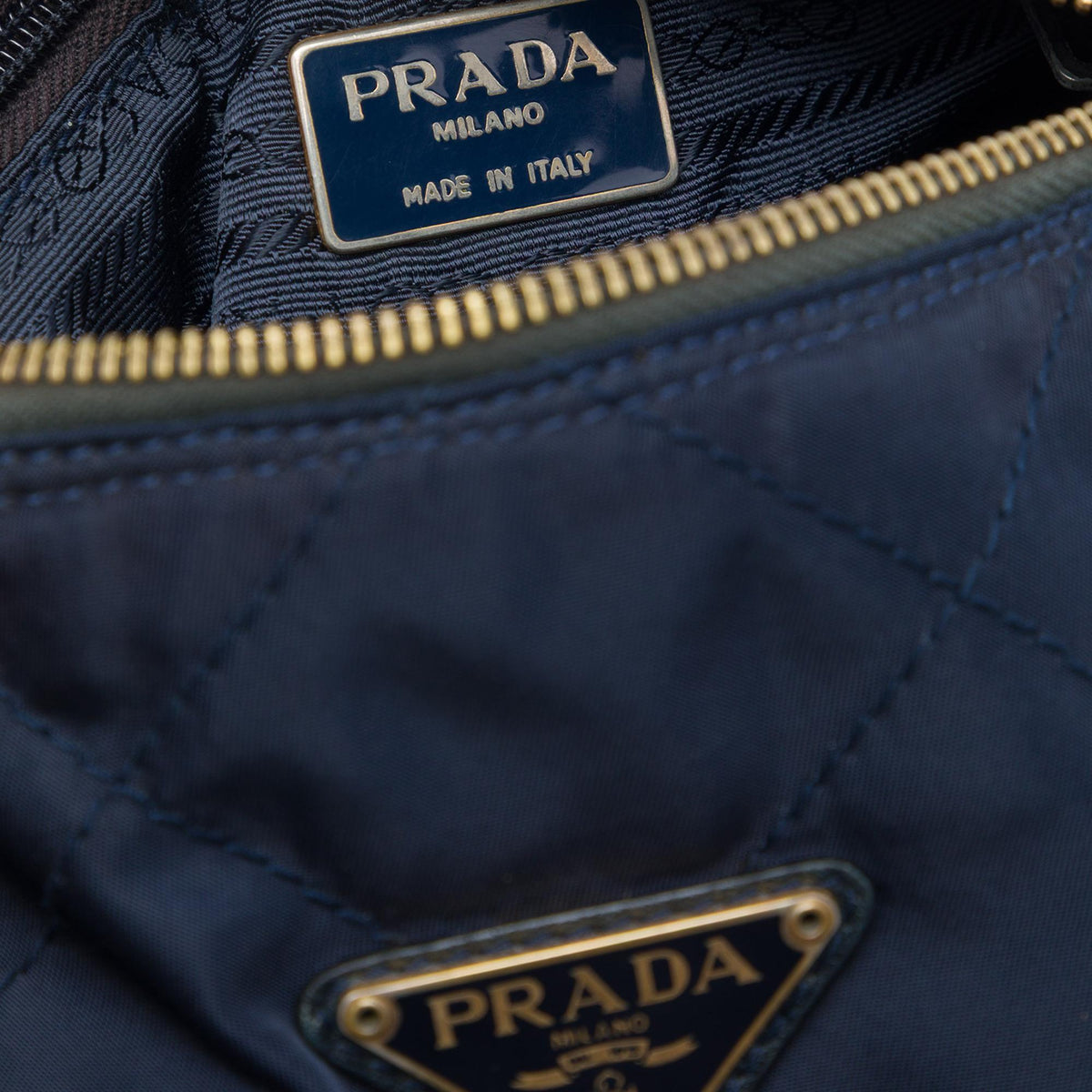 Prada Impuntu Tessuto Chain Crossbody
