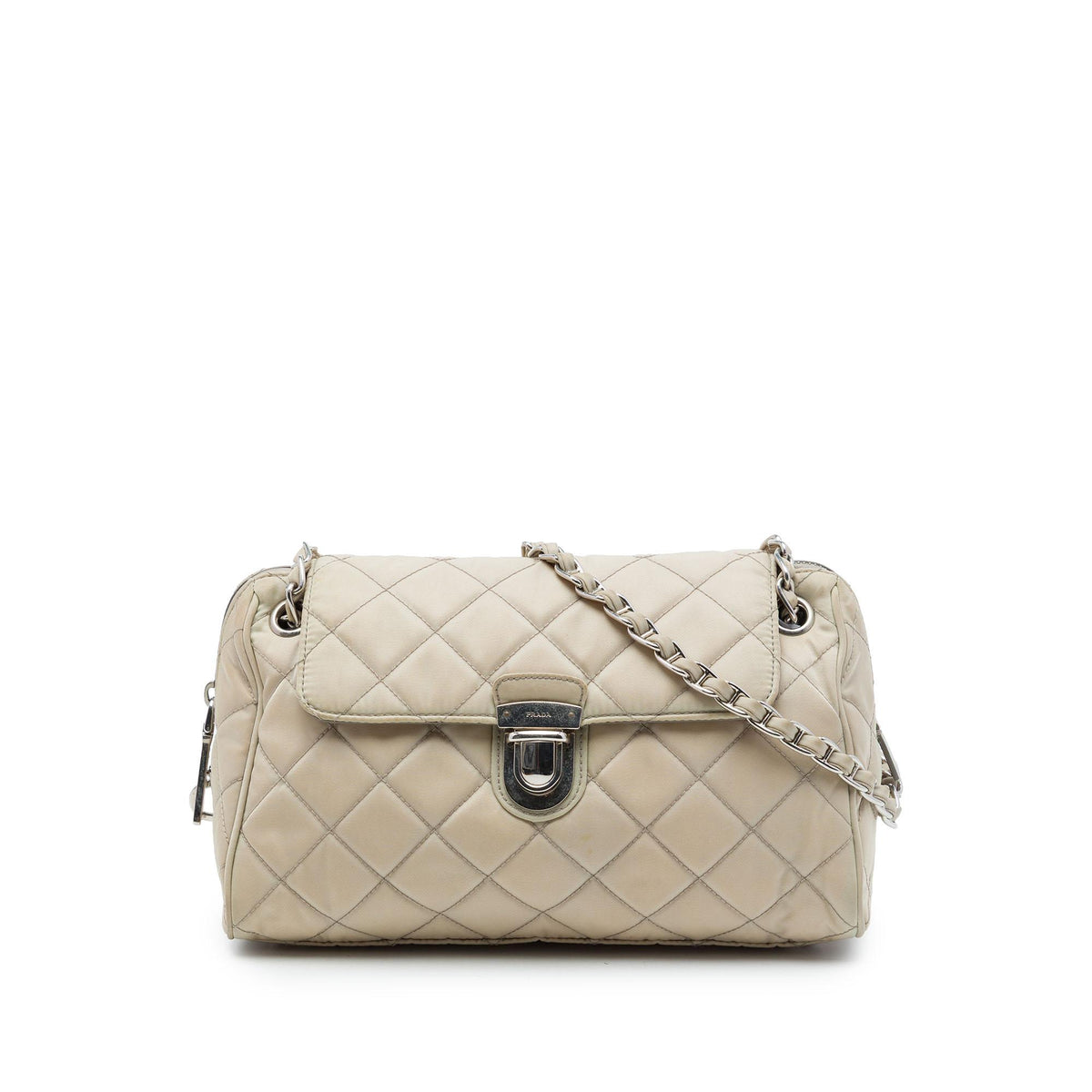 Prada Impuntu Tessuto Chain Flap Crossbody