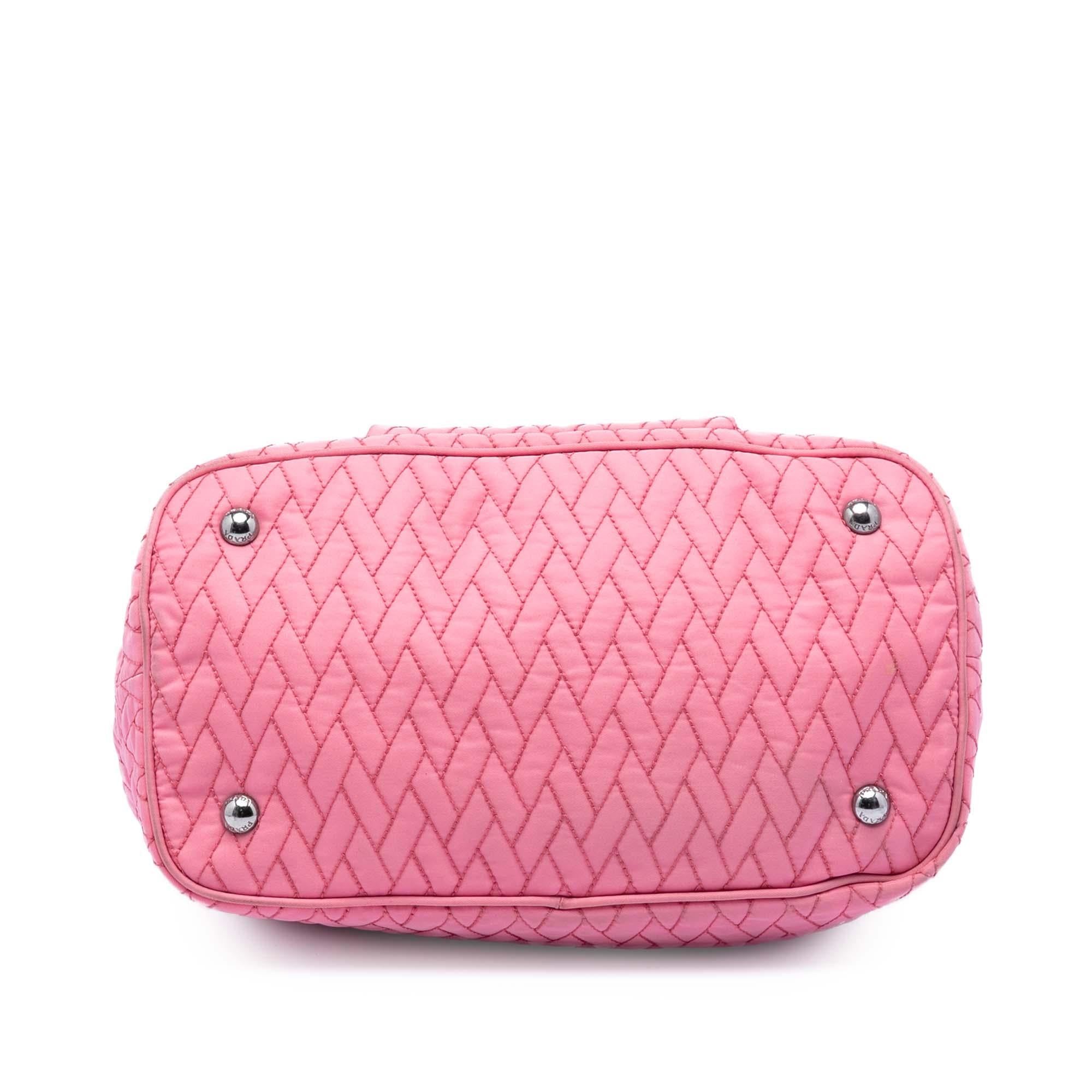 Prada Impuntu Tessuto Chain Tote
