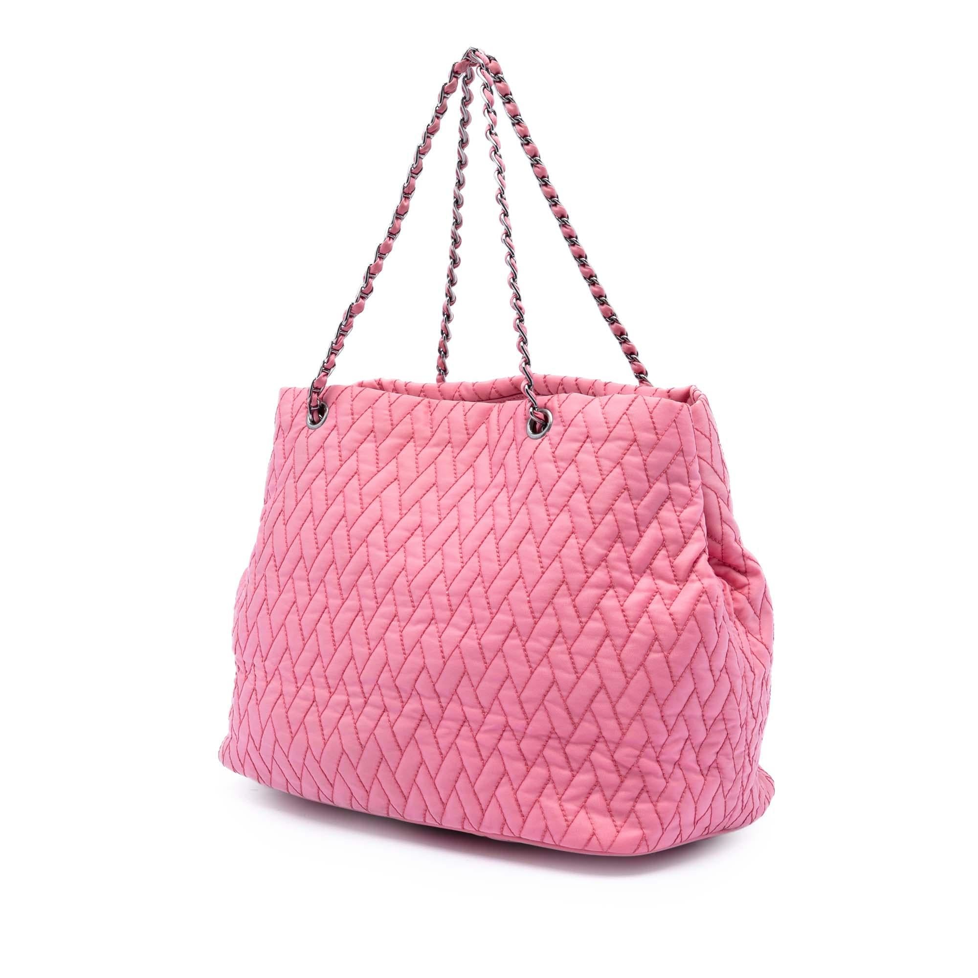 Prada Impuntu Tessuto Chain Tote