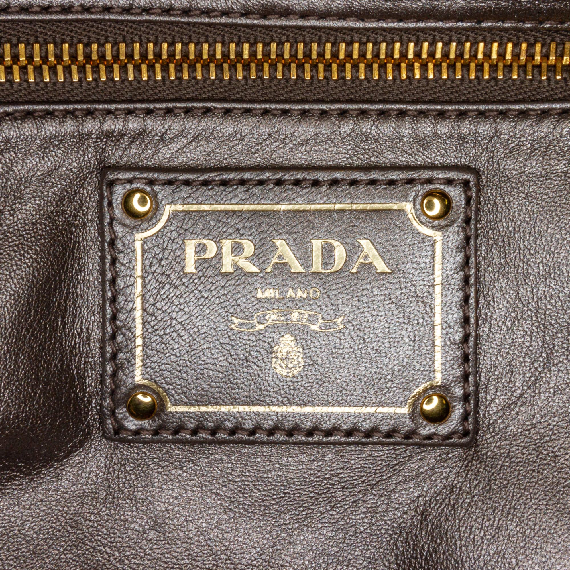 Prada Lace Print Bauletto Handbag (SHG-GwbtwK)