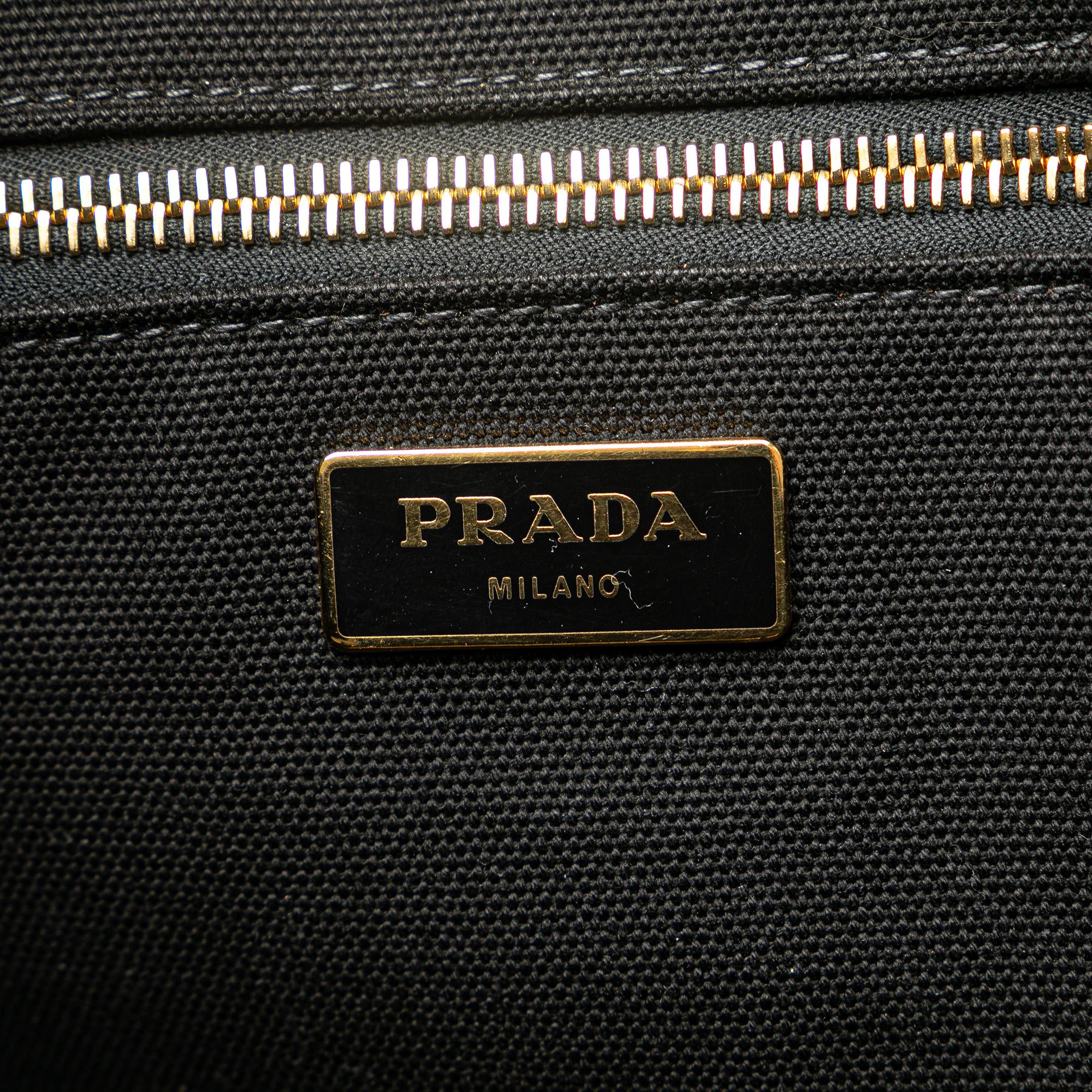 Prada Large Canvas Canapa Logo Satchel (SHG-00k7Ht)